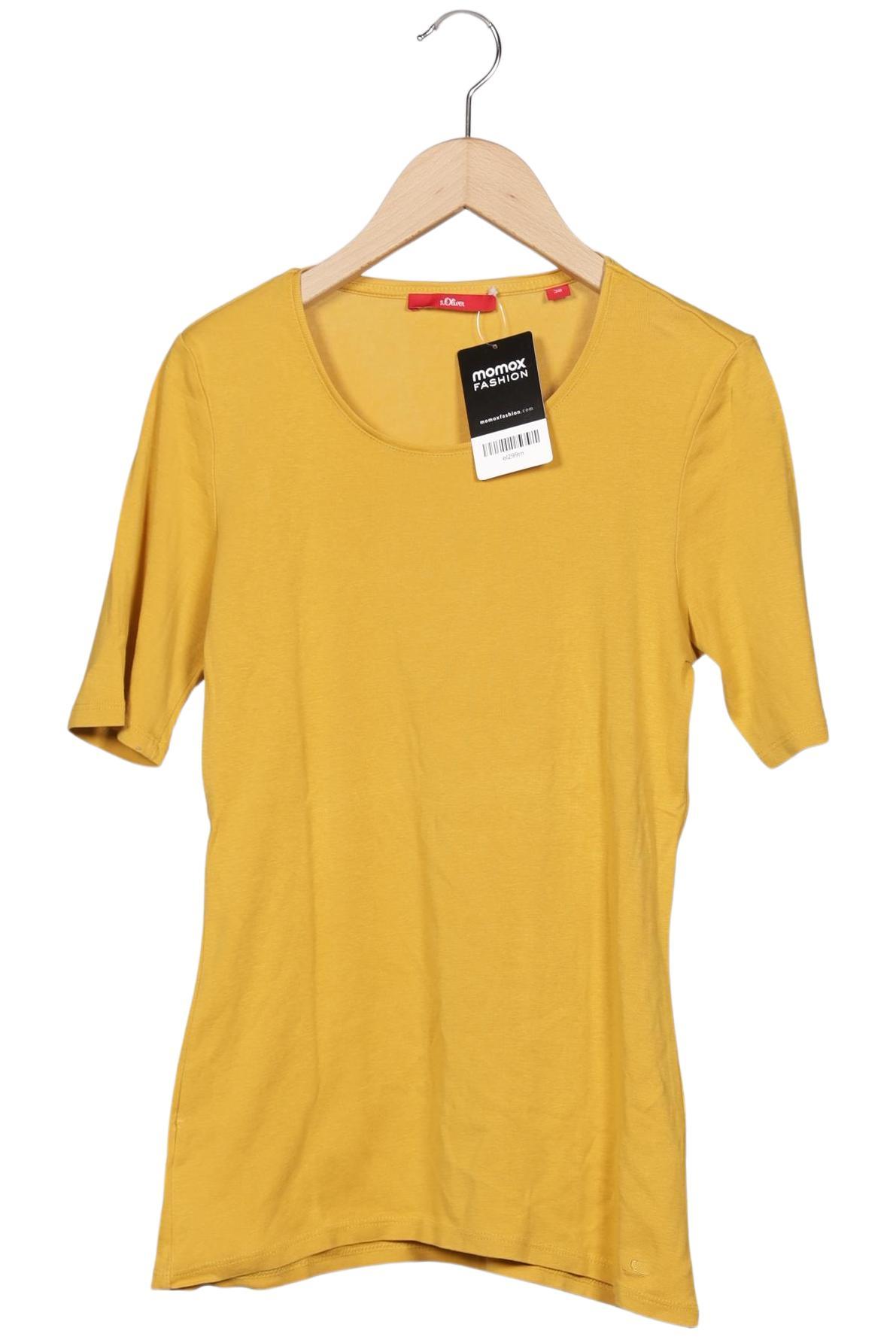 

s.Oliver Damen T-Shirt, gelb, Gr. 38