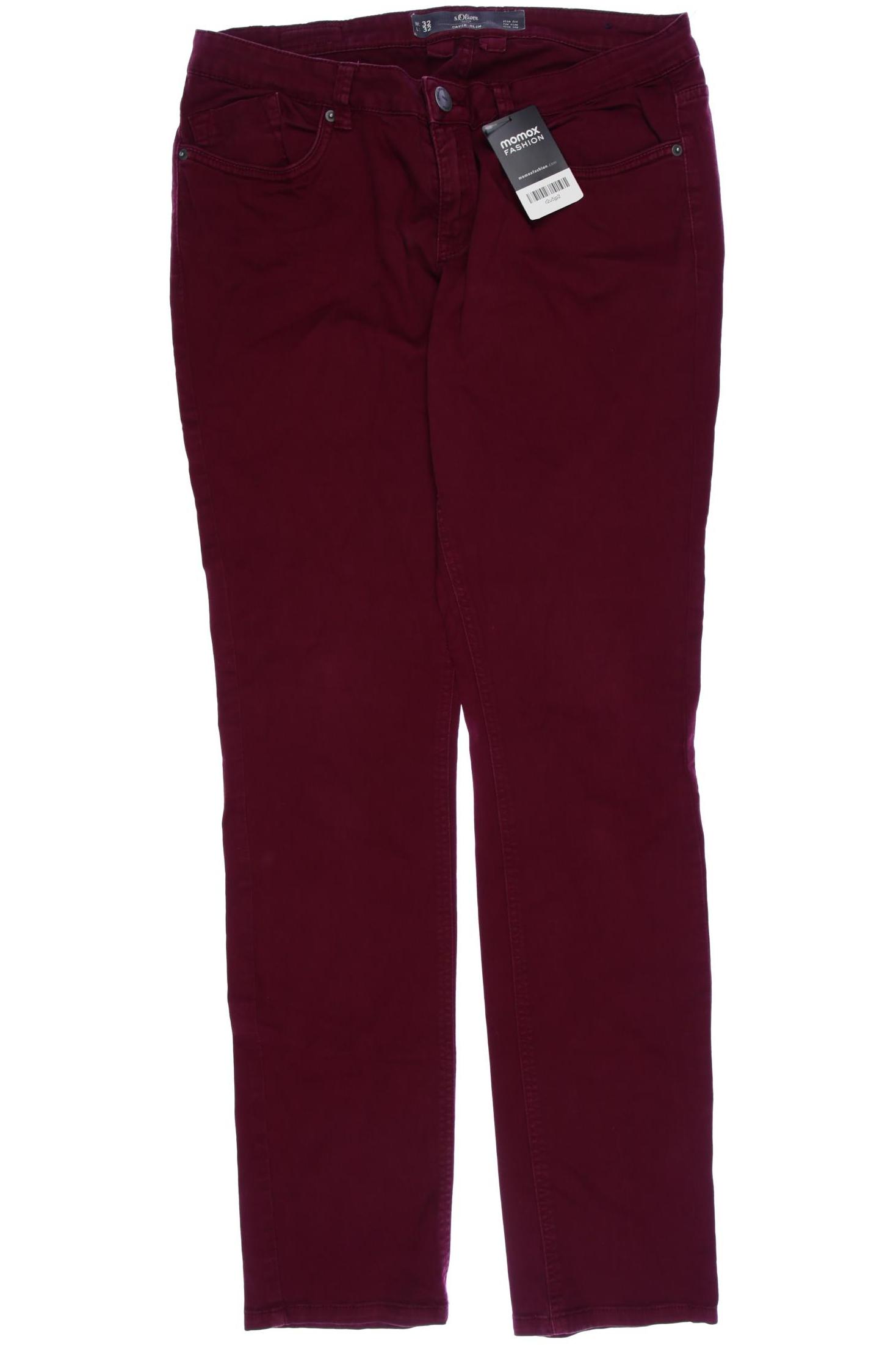 

s.Oliver Damen Jeans, bordeaux, Gr. 32