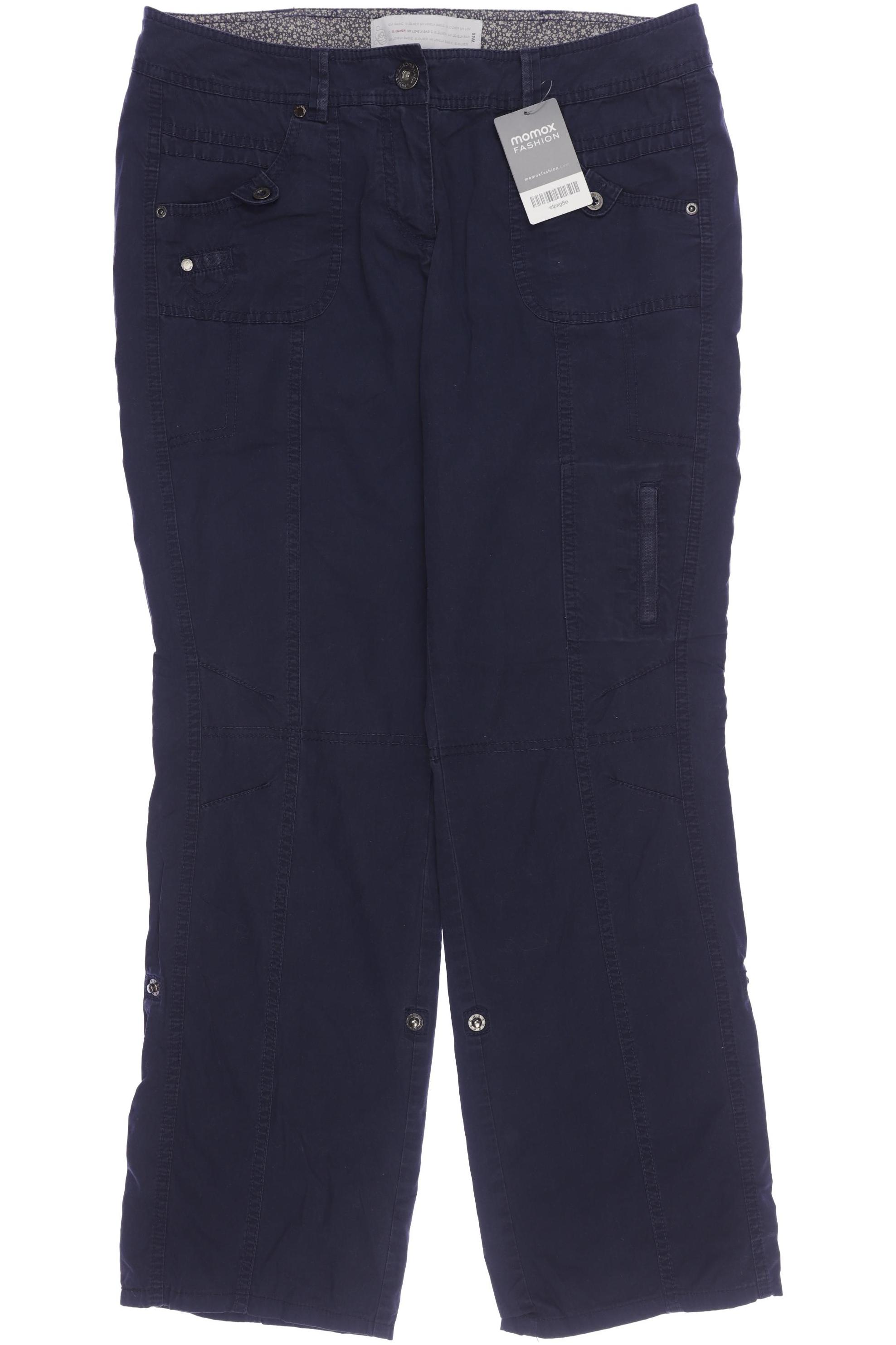 

s.Oliver Damen Stoffhose, marineblau, Gr. 40