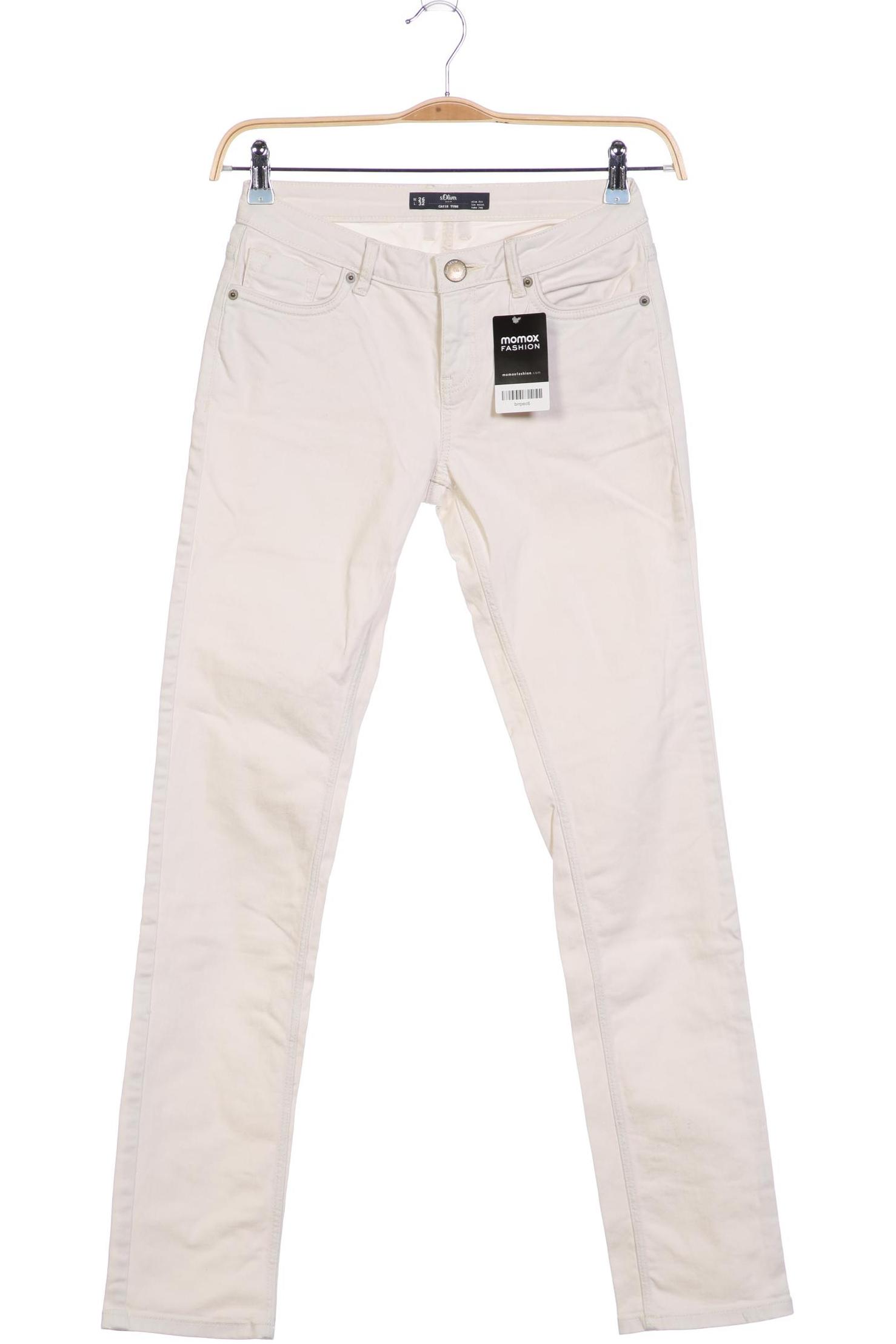 

s.Oliver Damen Jeans, weiß