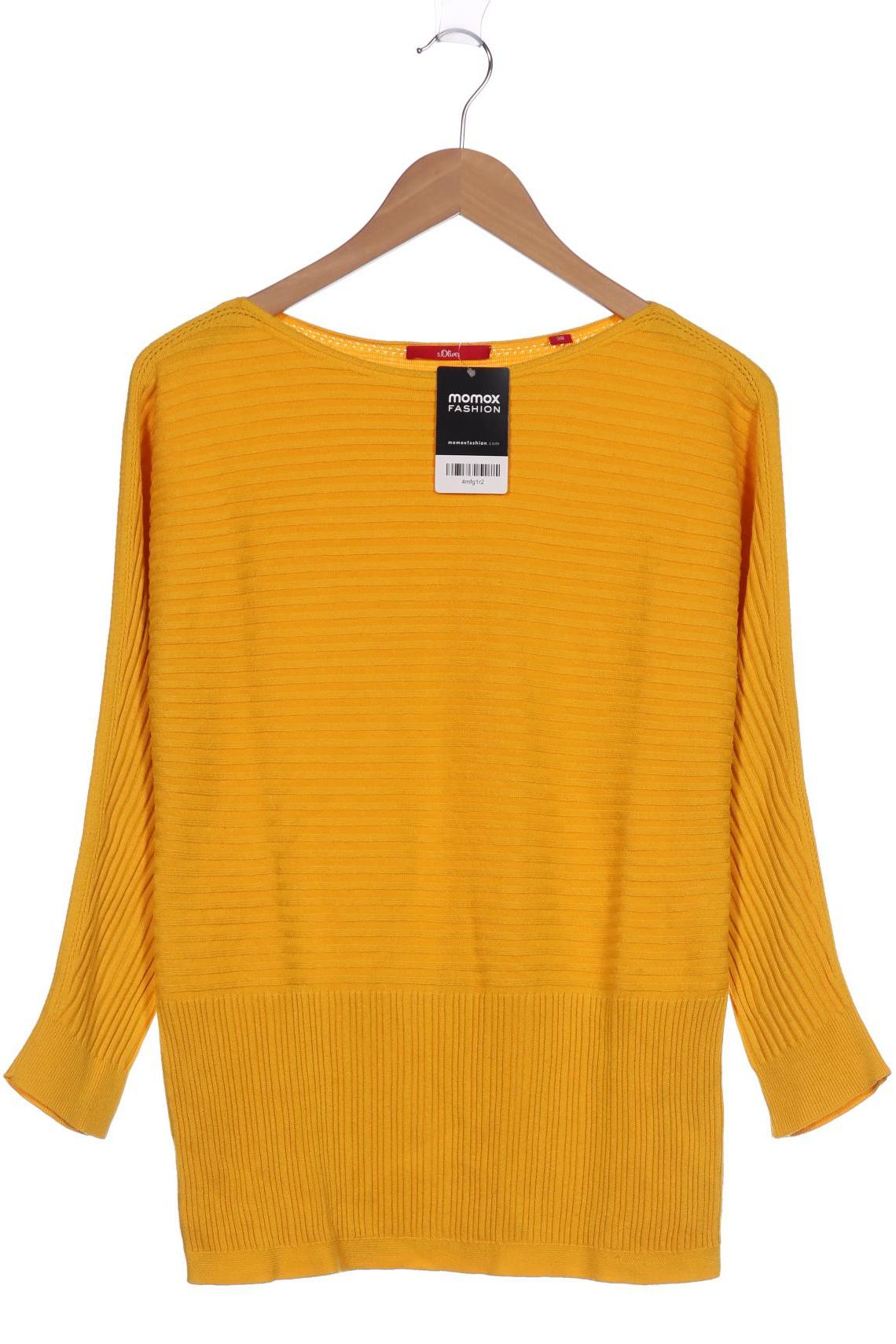 

s.Oliver Damen Pullover, gelb, Gr. 38