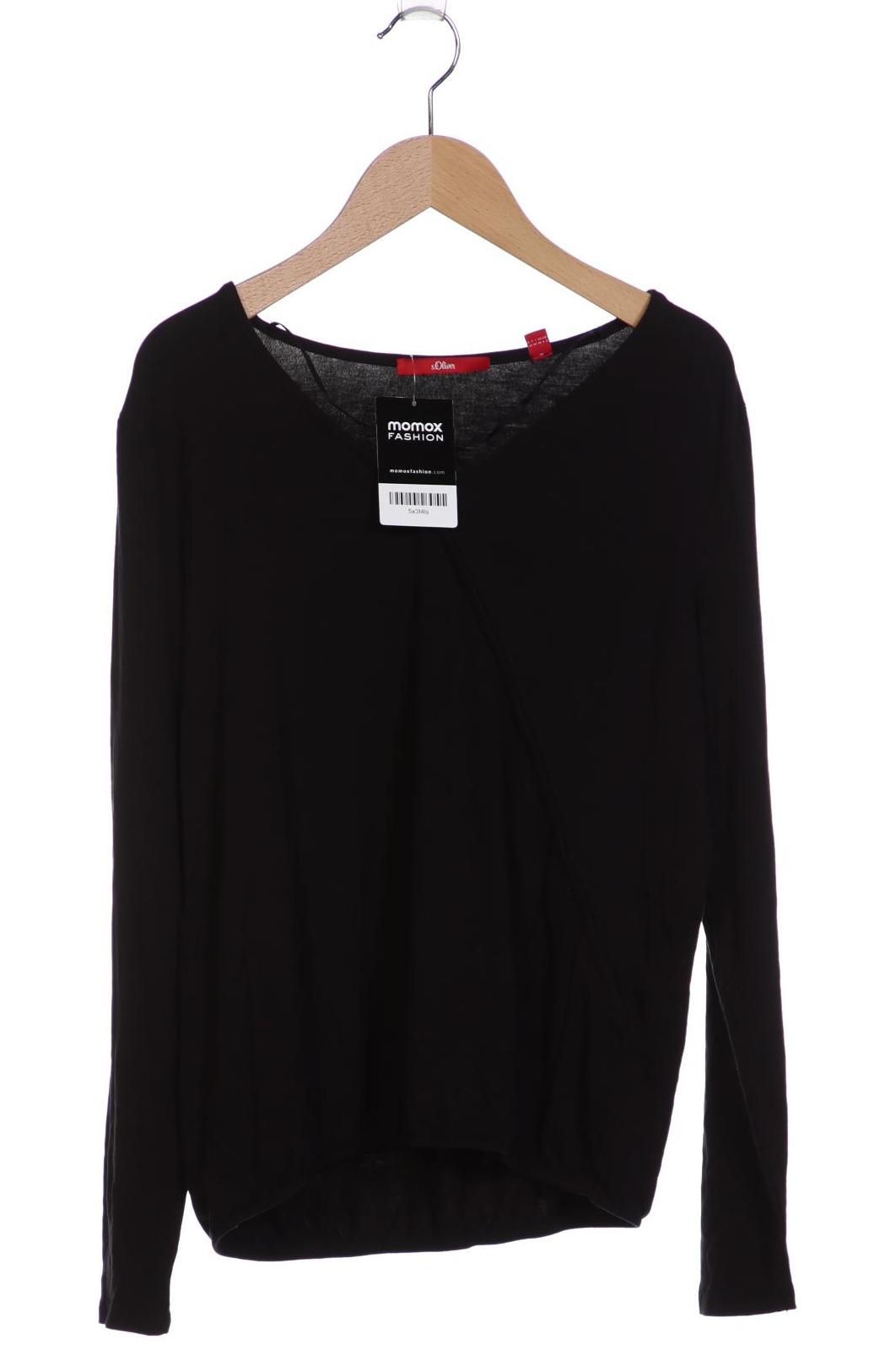 

s.Oliver Damen Langarmshirt, schwarz, Gr. 32