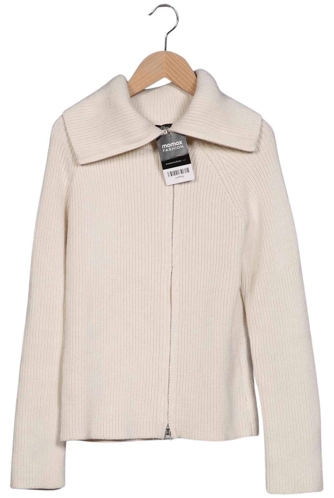 

s.Oliver Damen Strickjacke, cremeweiß, Gr. 38