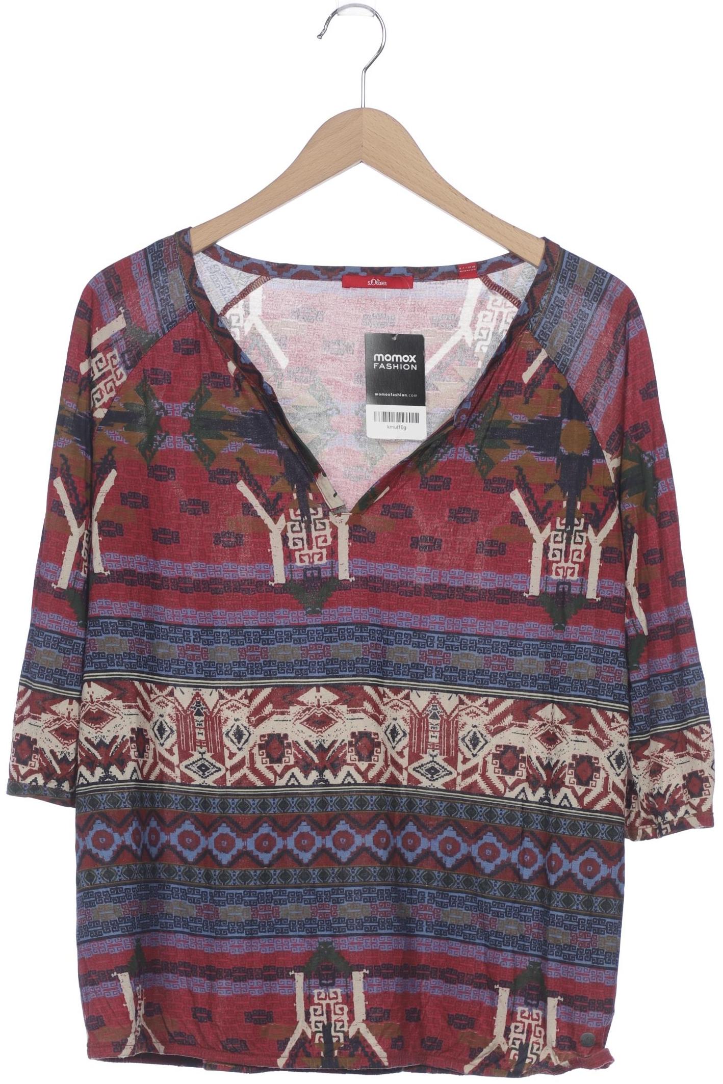 

s.Oliver Damen Langarmshirt, mehrfarbig, Gr. 40