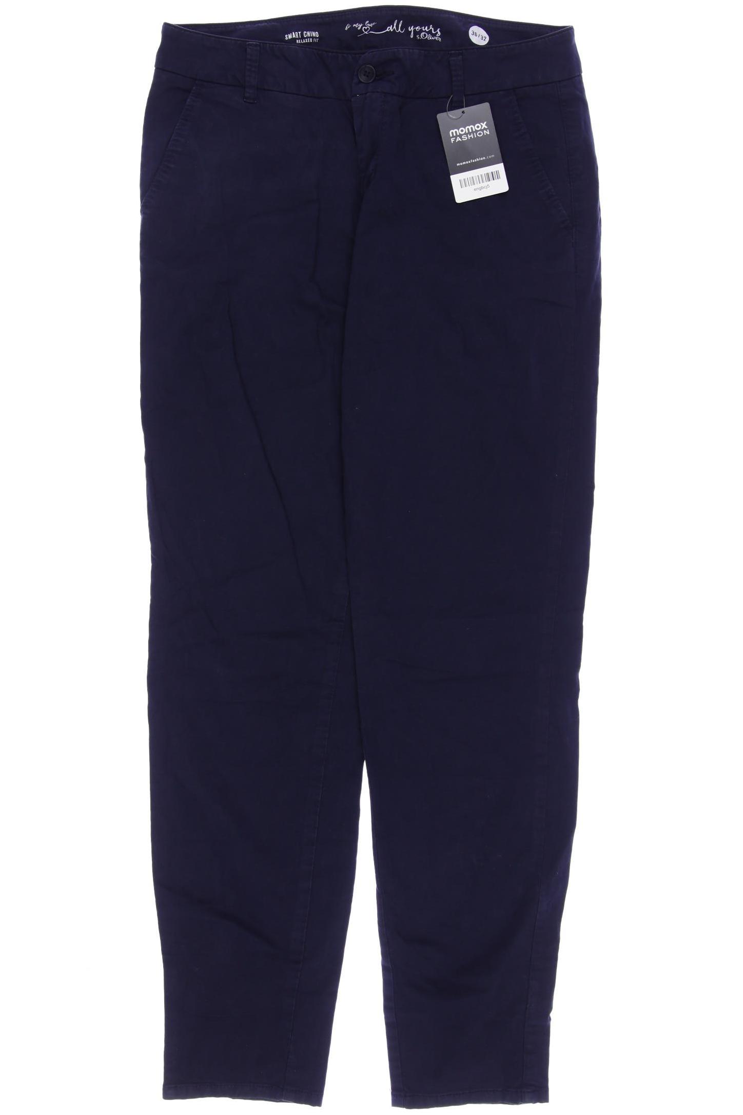 

s.Oliver Damen Stoffhose, marineblau