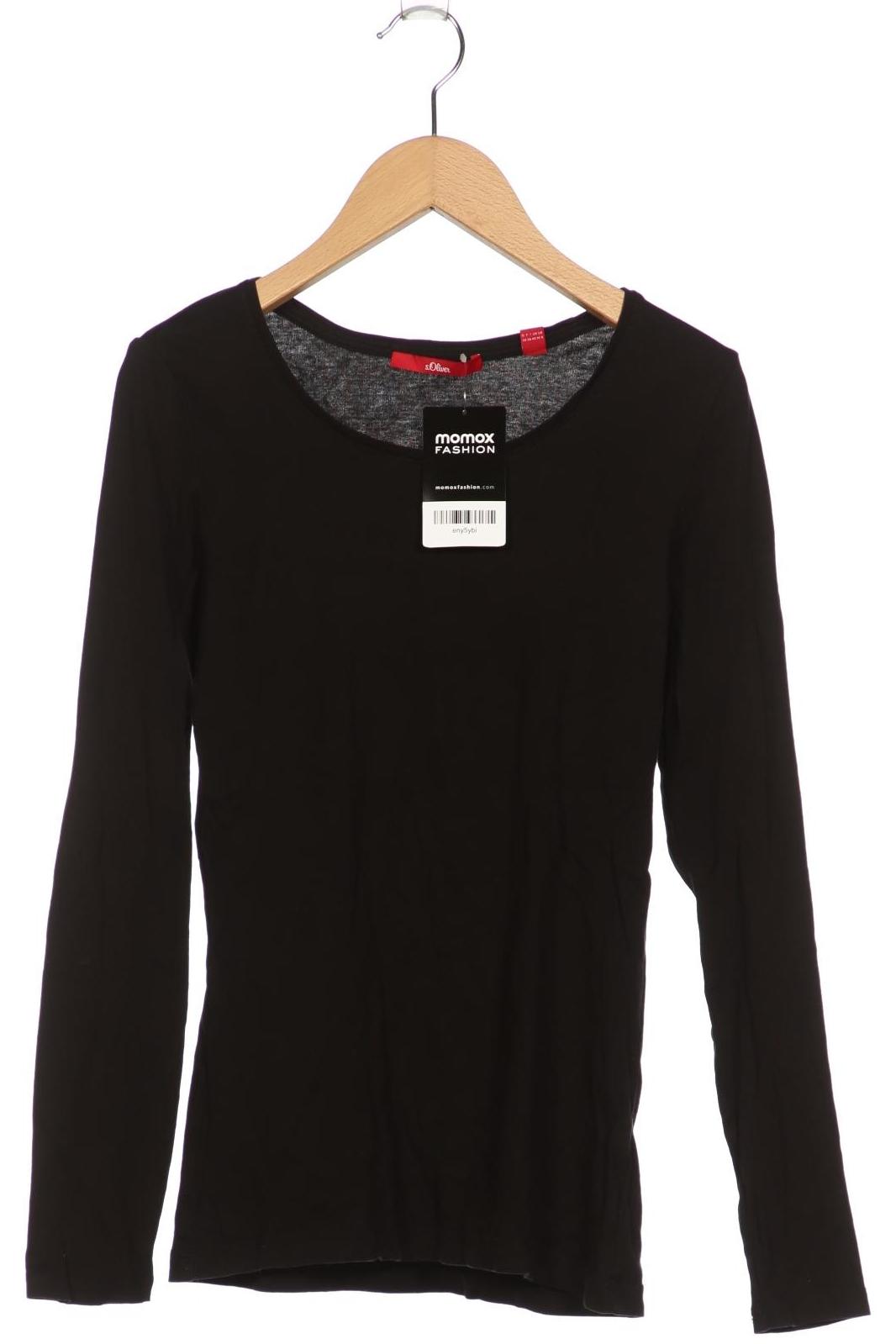 

s.Oliver Damen Langarmshirt, schwarz, Gr. 36