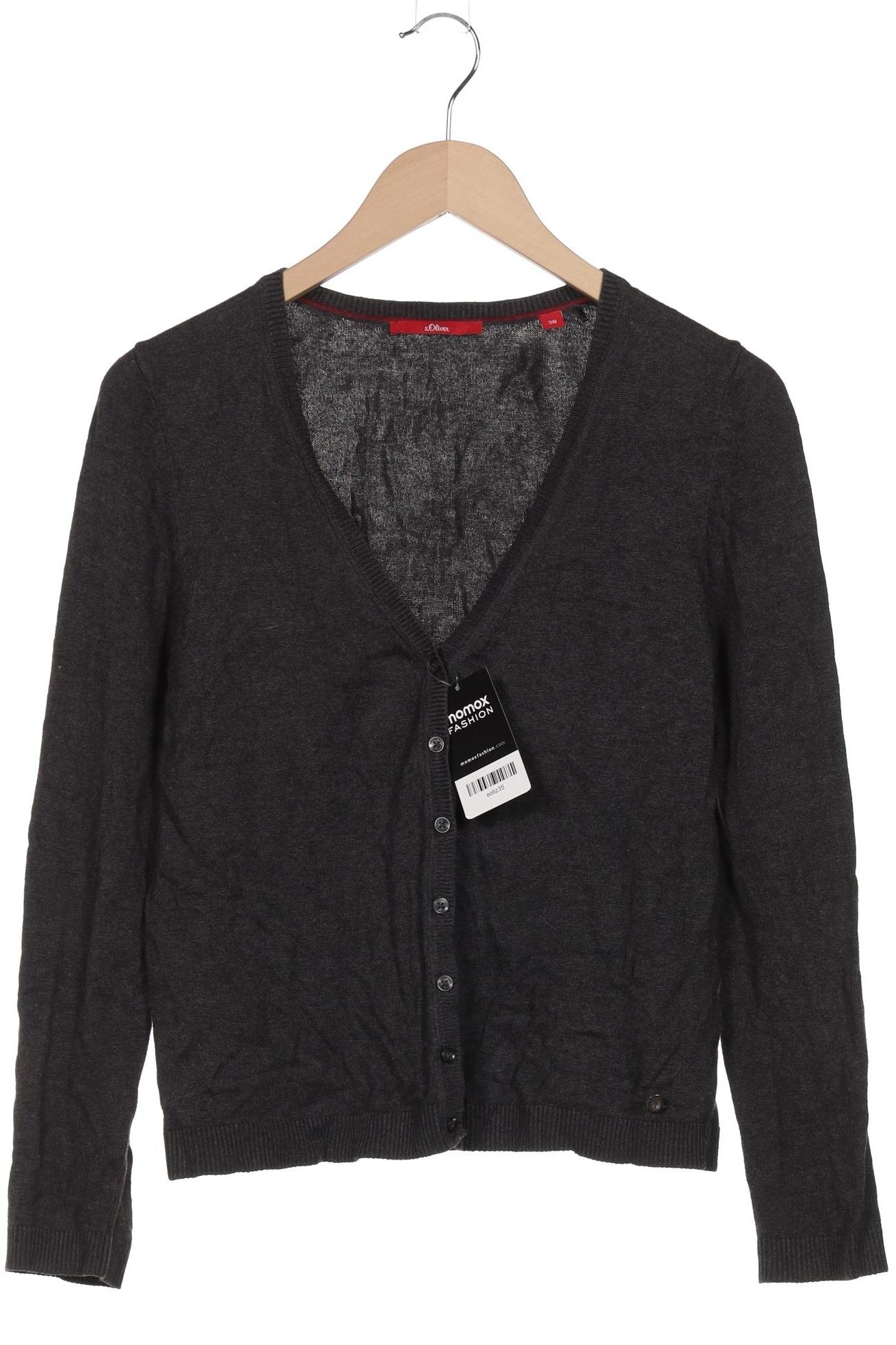 

s.Oliver Damen Strickjacke, grau, Gr. 38