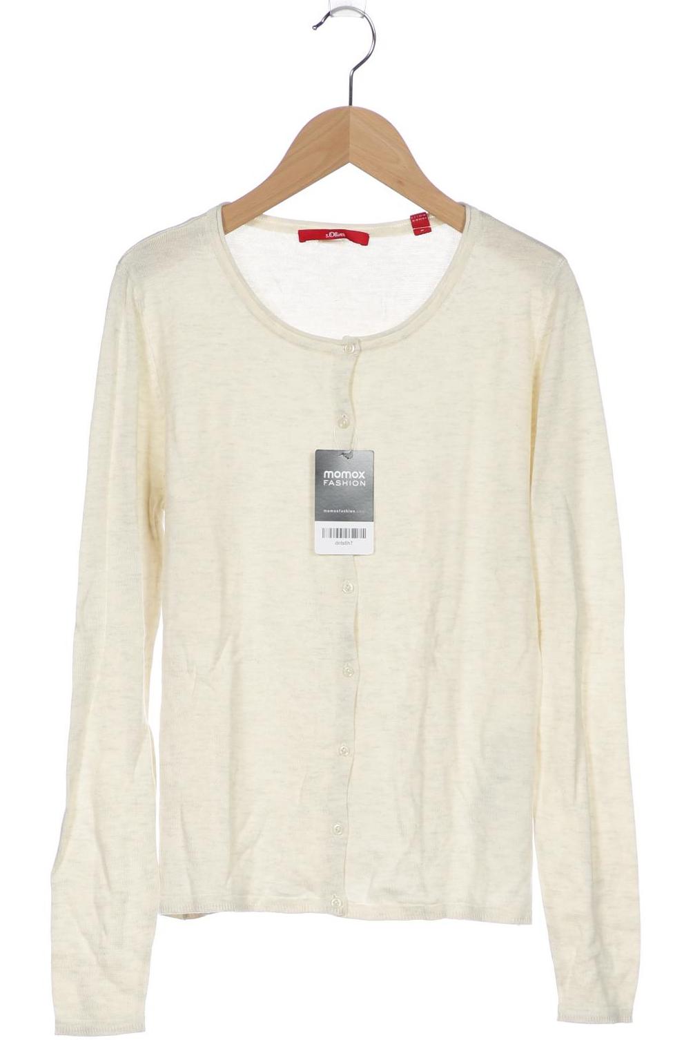 

s.Oliver Damen Strickjacke, cremeweiß