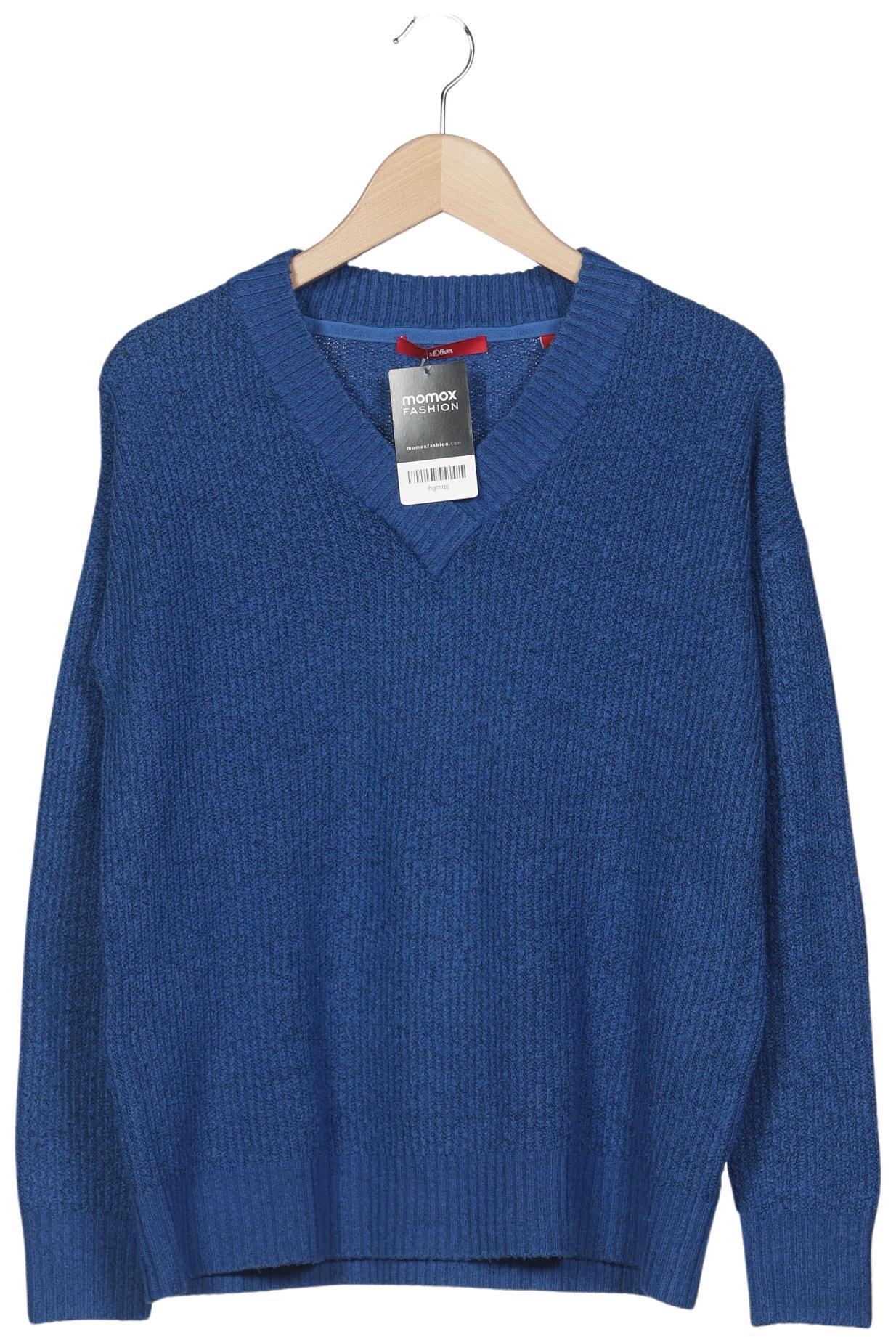 

s.Oliver Damen Pullover, blau, Gr. 36