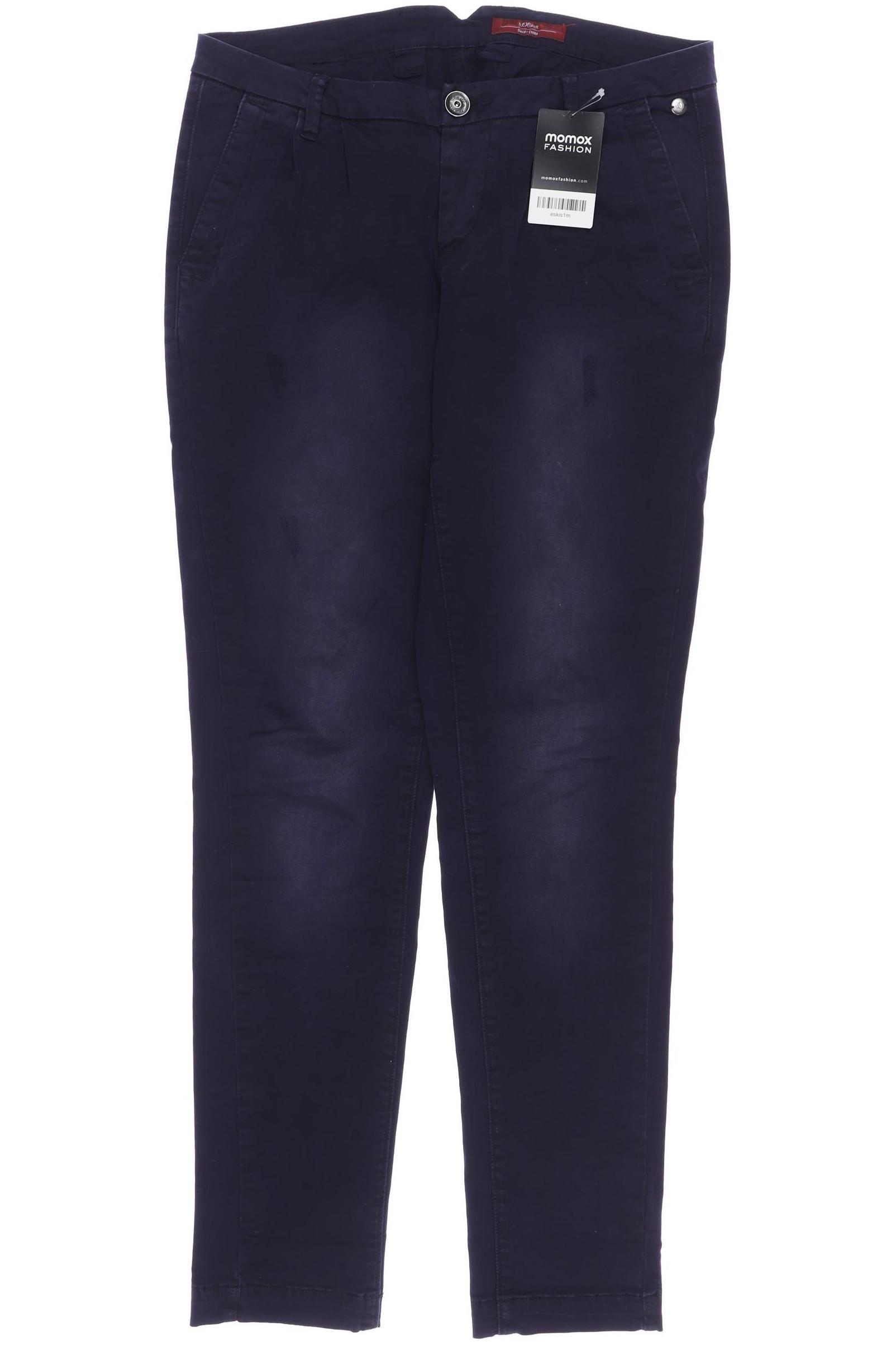 

s.Oliver Damen Stoffhose, marineblau