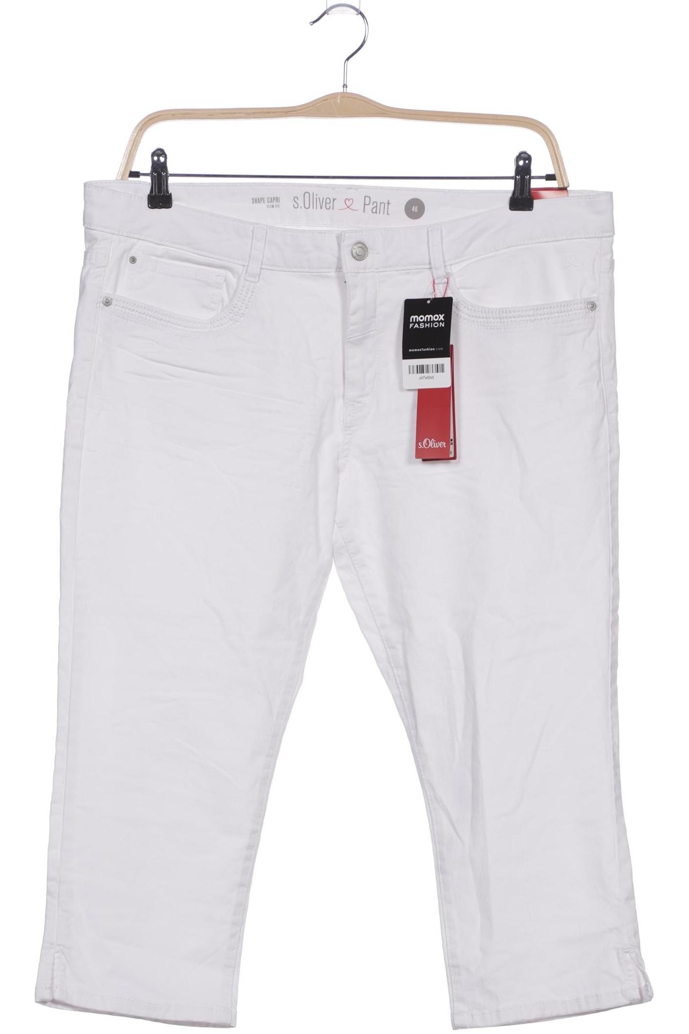 

s.Oliver Damen Stoffhose, weiß, Gr. 46
