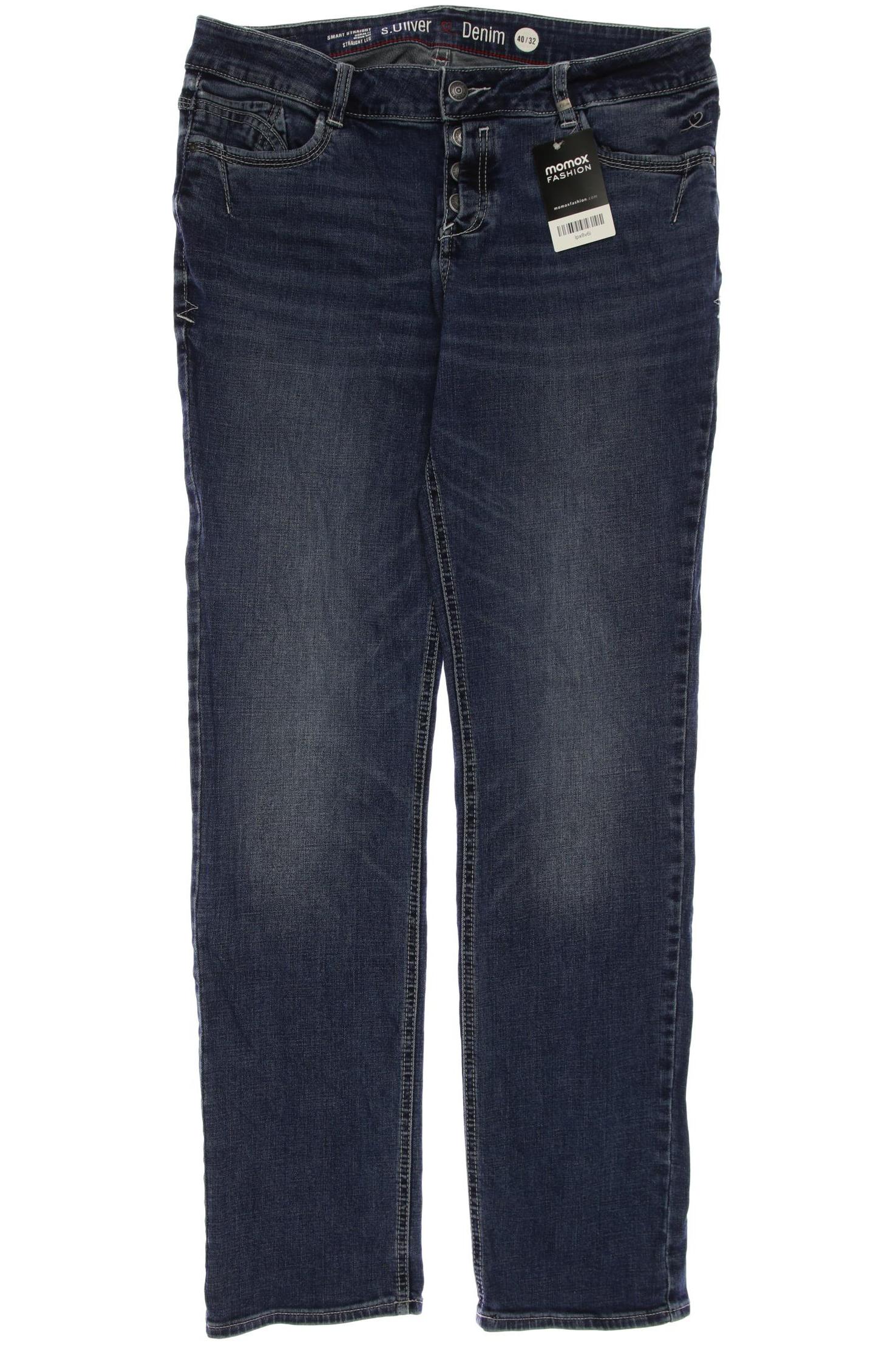 

s.Oliver Damen Jeans, marineblau