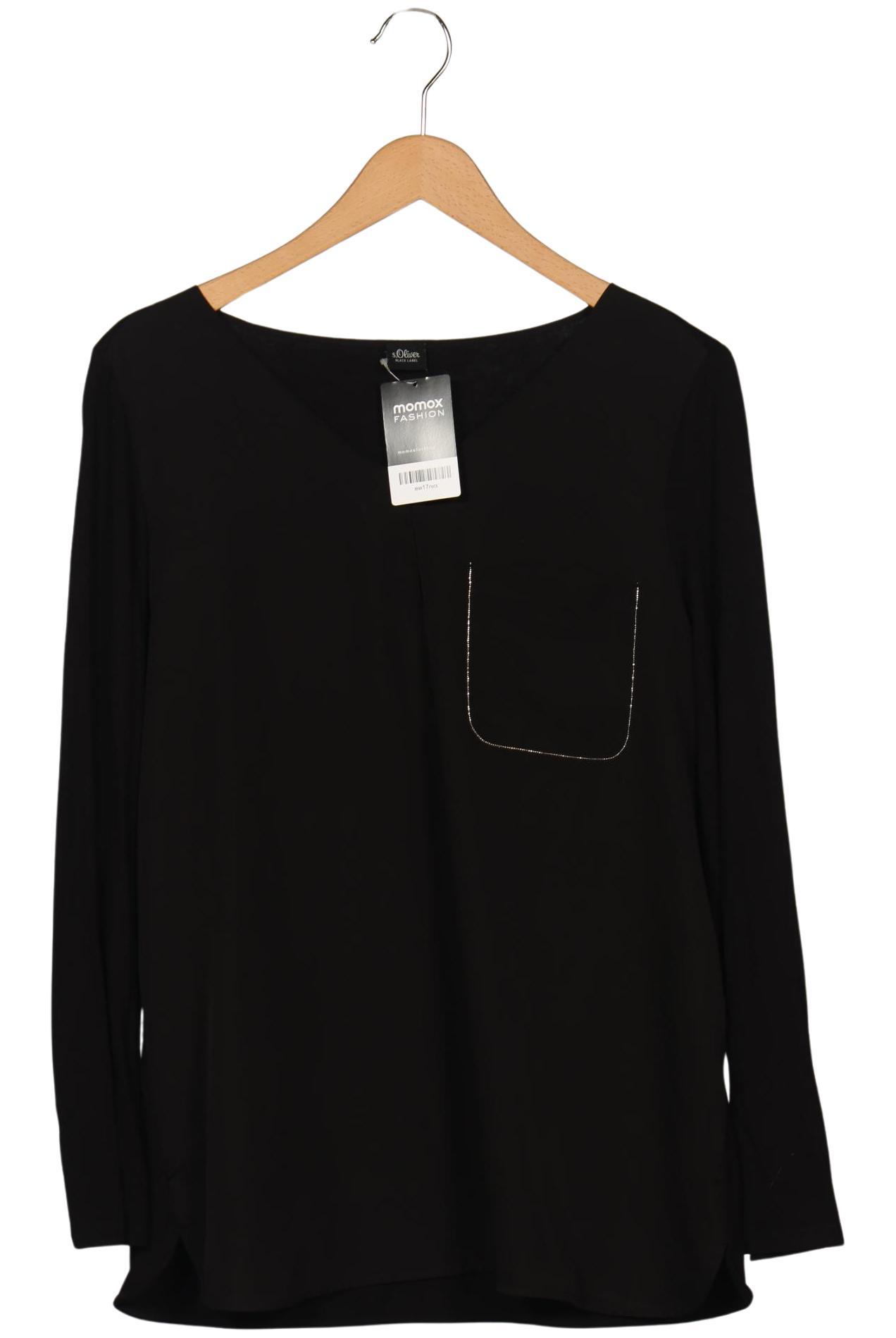 

s.Oliver Damen Langarmshirt, schwarz, Gr. 42