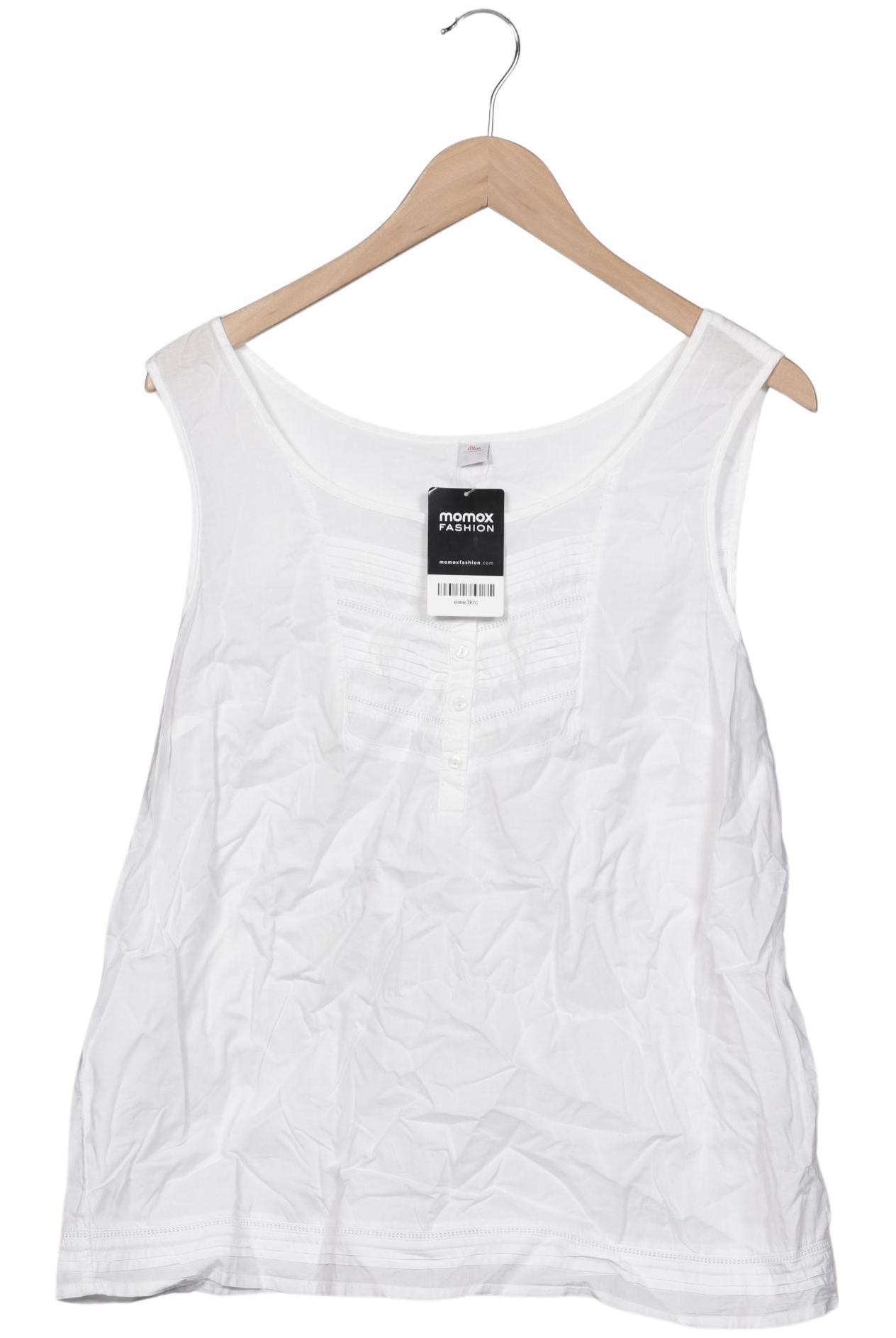 

s.Oliver Damen Bluse, weiß, Gr. 44