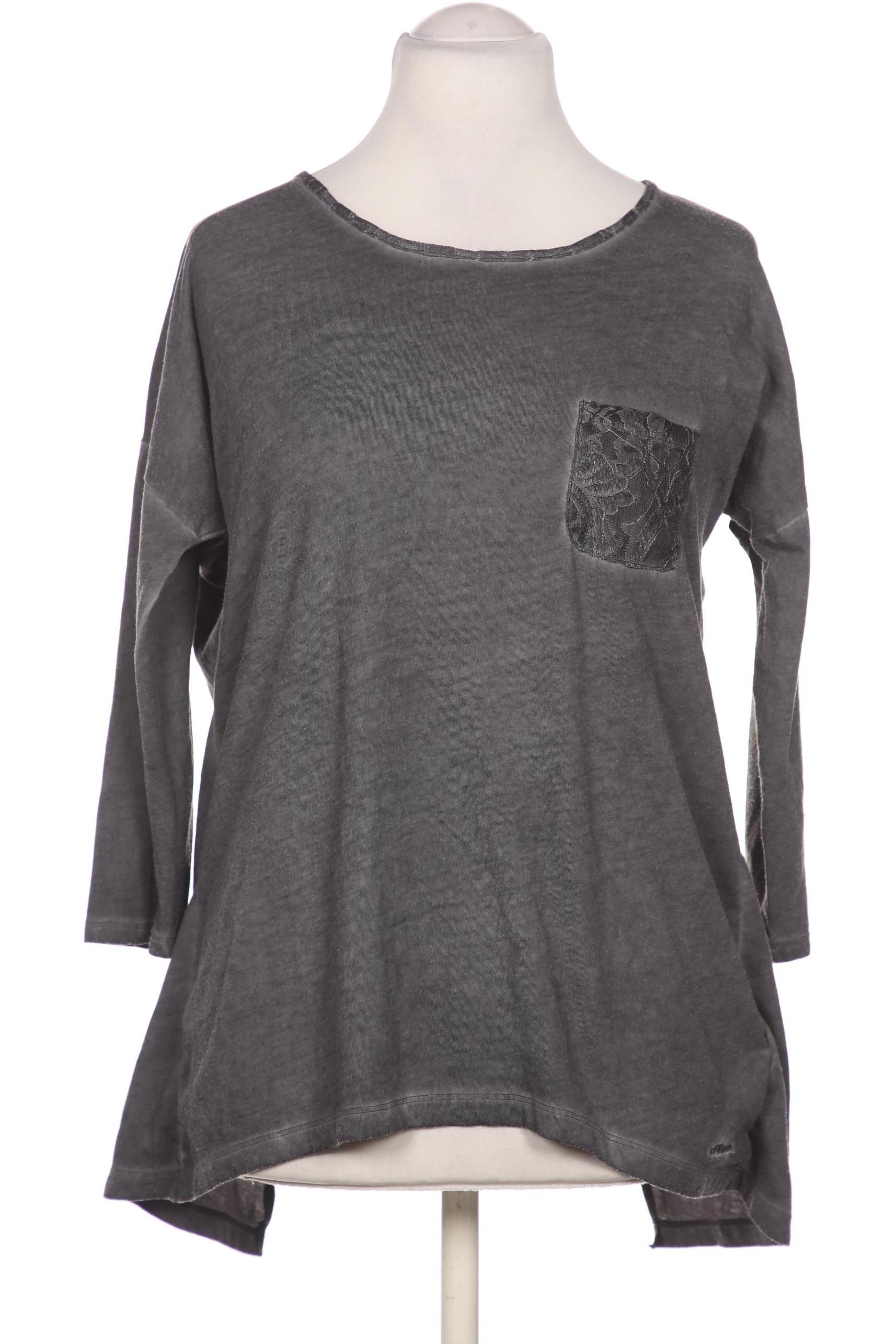 

s.Oliver Damen Langarmshirt, grau, Gr. 38