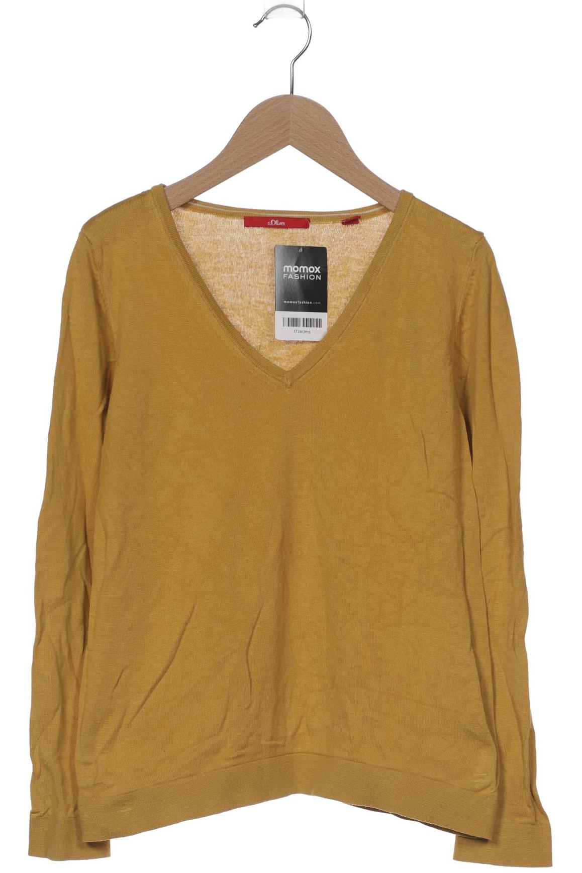 

s.Oliver Damen Pullover, gelb, Gr. 38