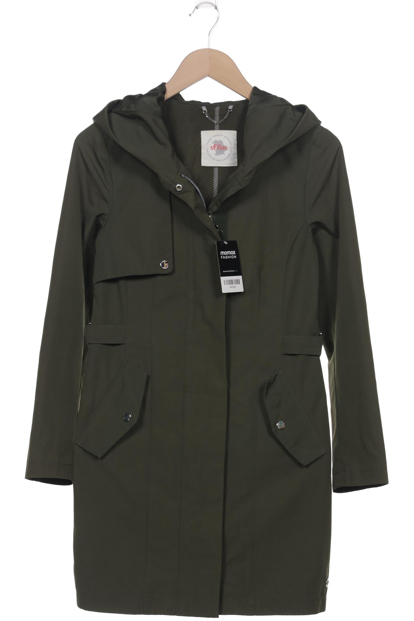 

s.Oliver Damen Mantel, grün, Gr. 32