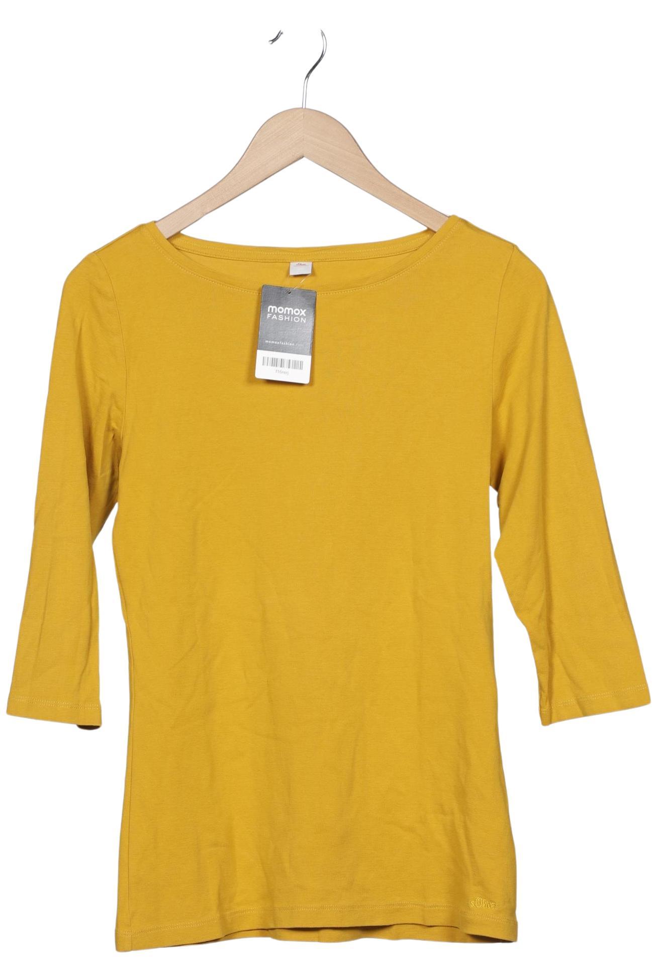 

s.Oliver Damen Langarmshirt, gelb, Gr. 42