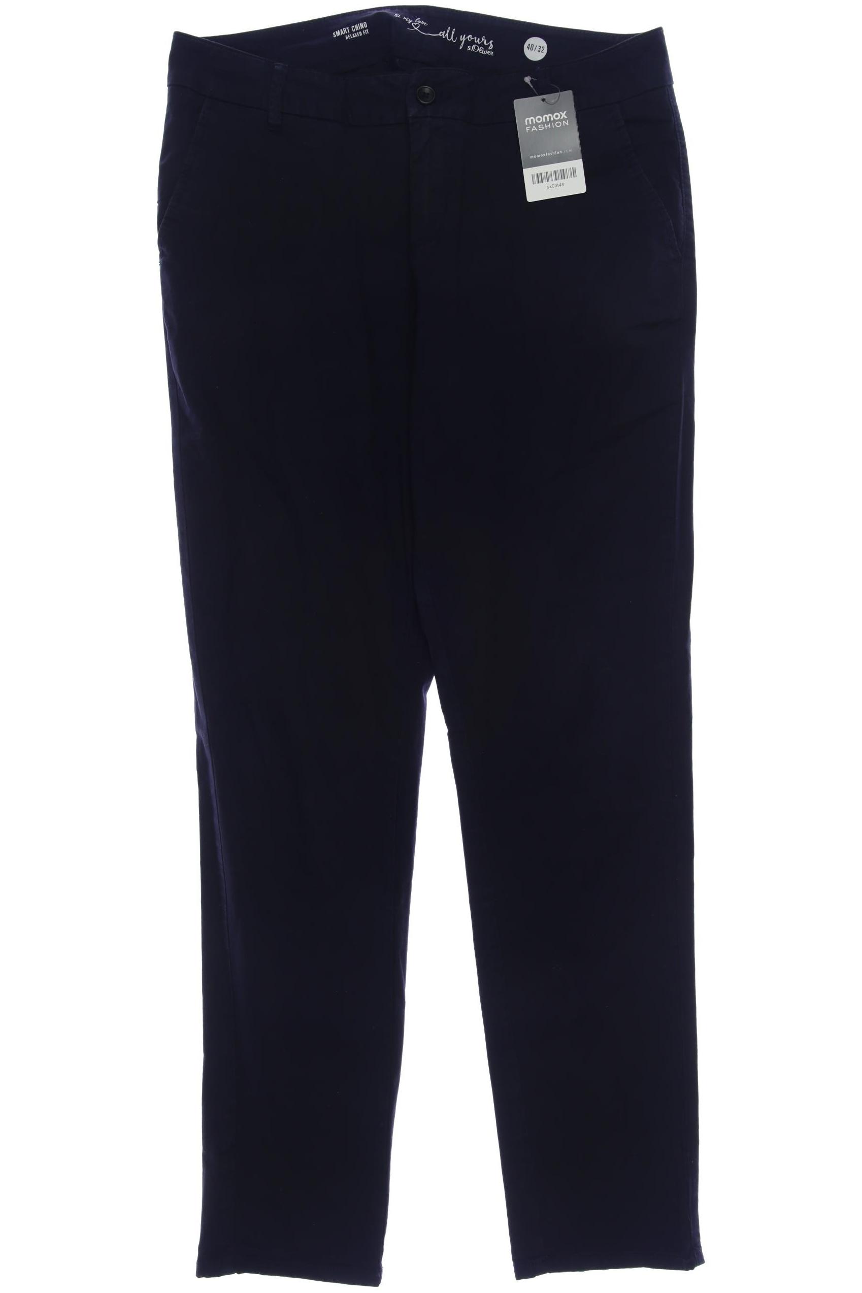 

s.Oliver Damen Stoffhose, marineblau, Gr. 40