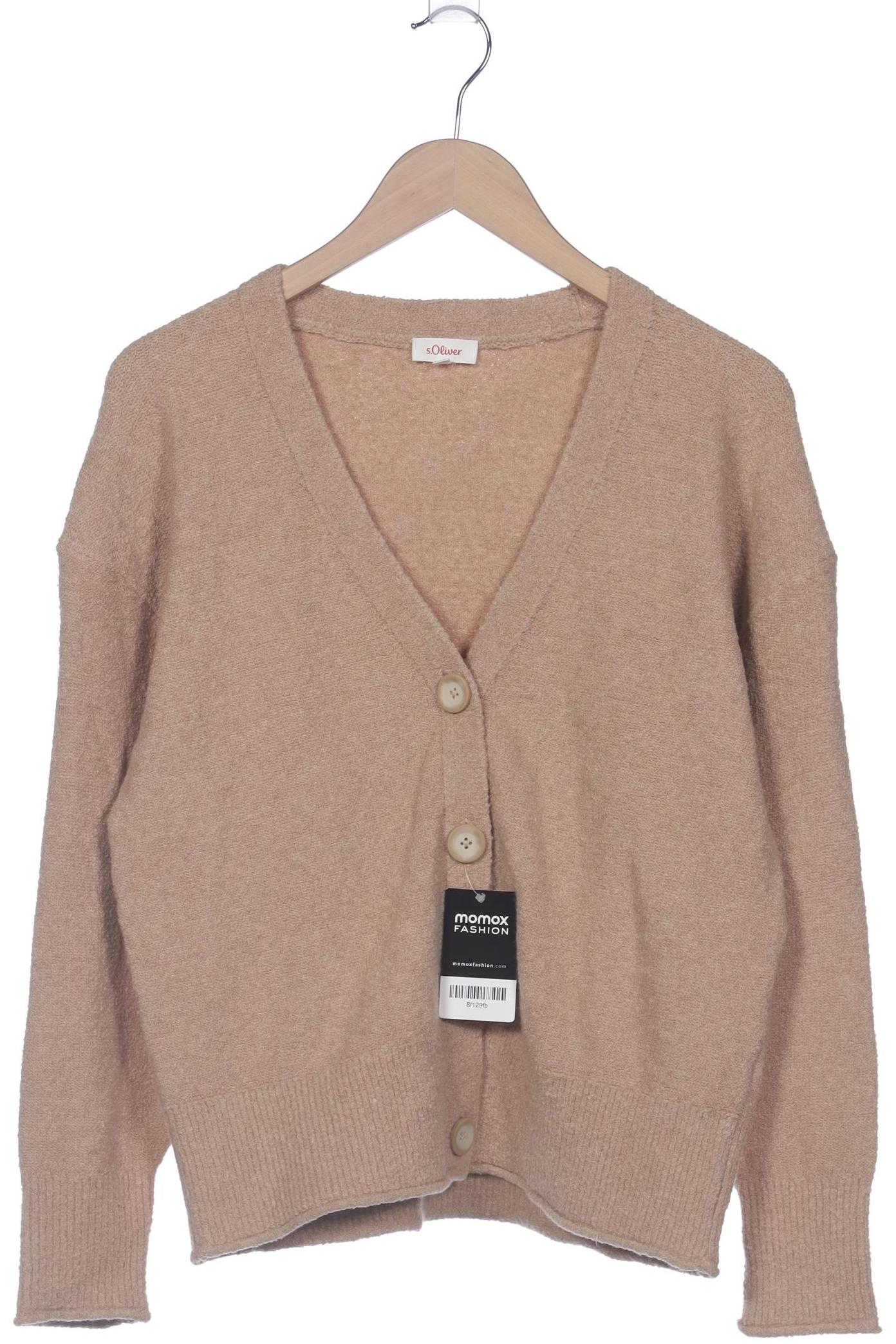 

s.Oliver Damen Strickjacke, beige, Gr. 36