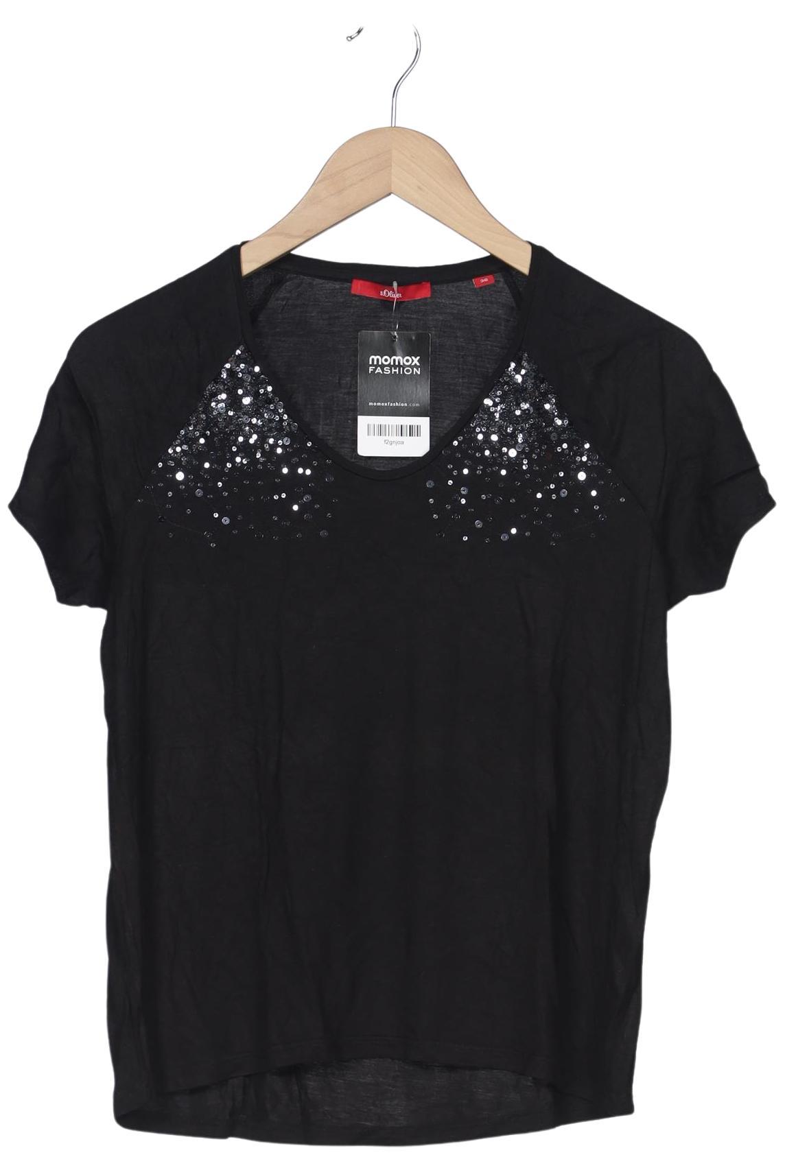 

s.Oliver Damen T-Shirt, schwarz, Gr. 36