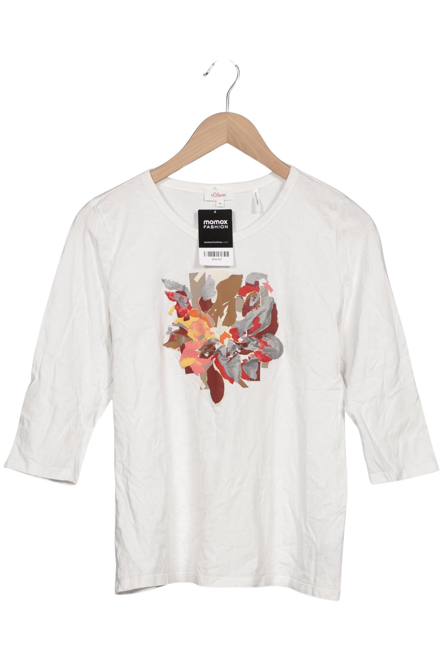 

s.Oliver Damen Langarmshirt, weiß, Gr. 38