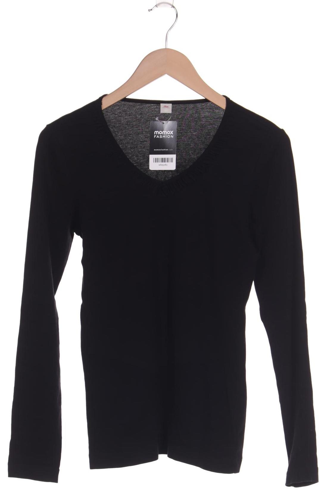 

s.Oliver Damen Langarmshirt, schwarz, Gr. 40