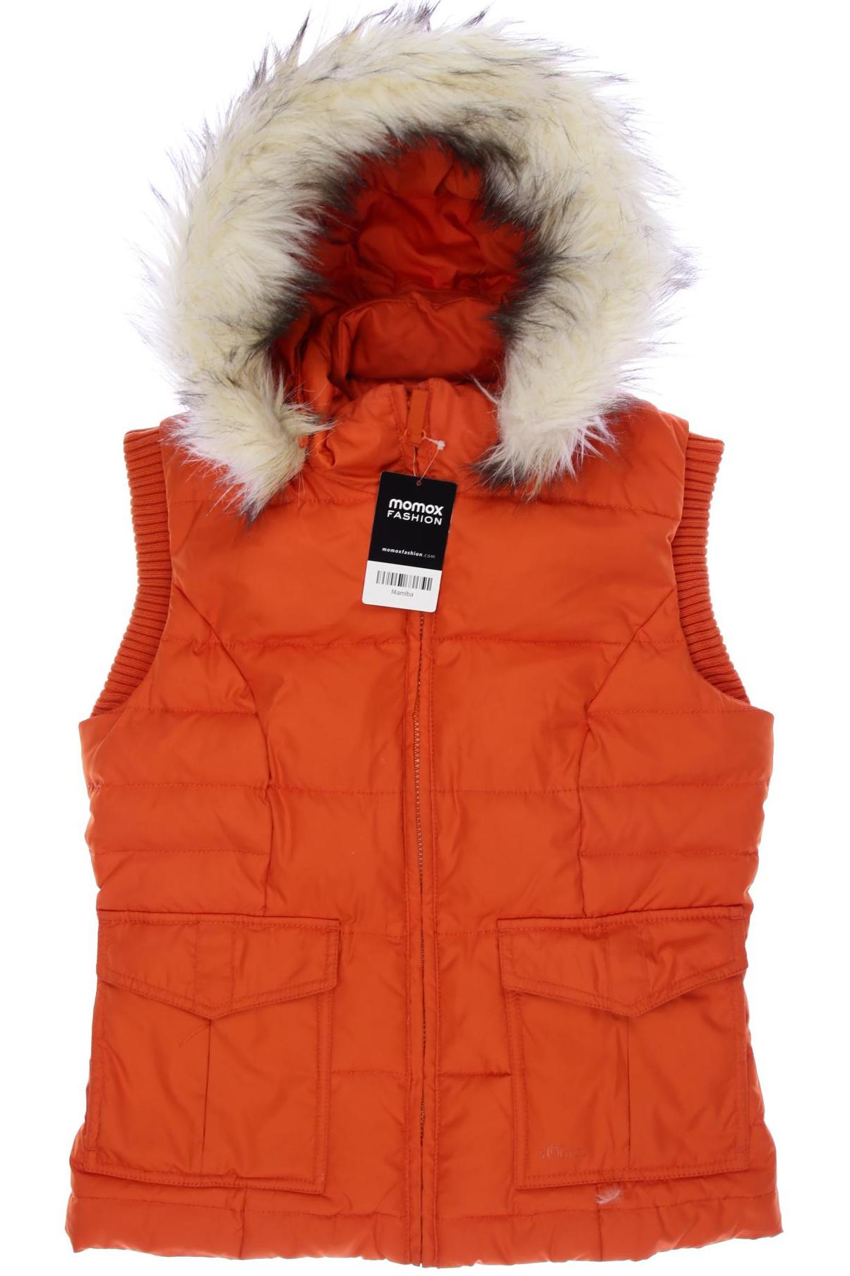 

s.Oliver Damen Weste, orange, Gr. 38