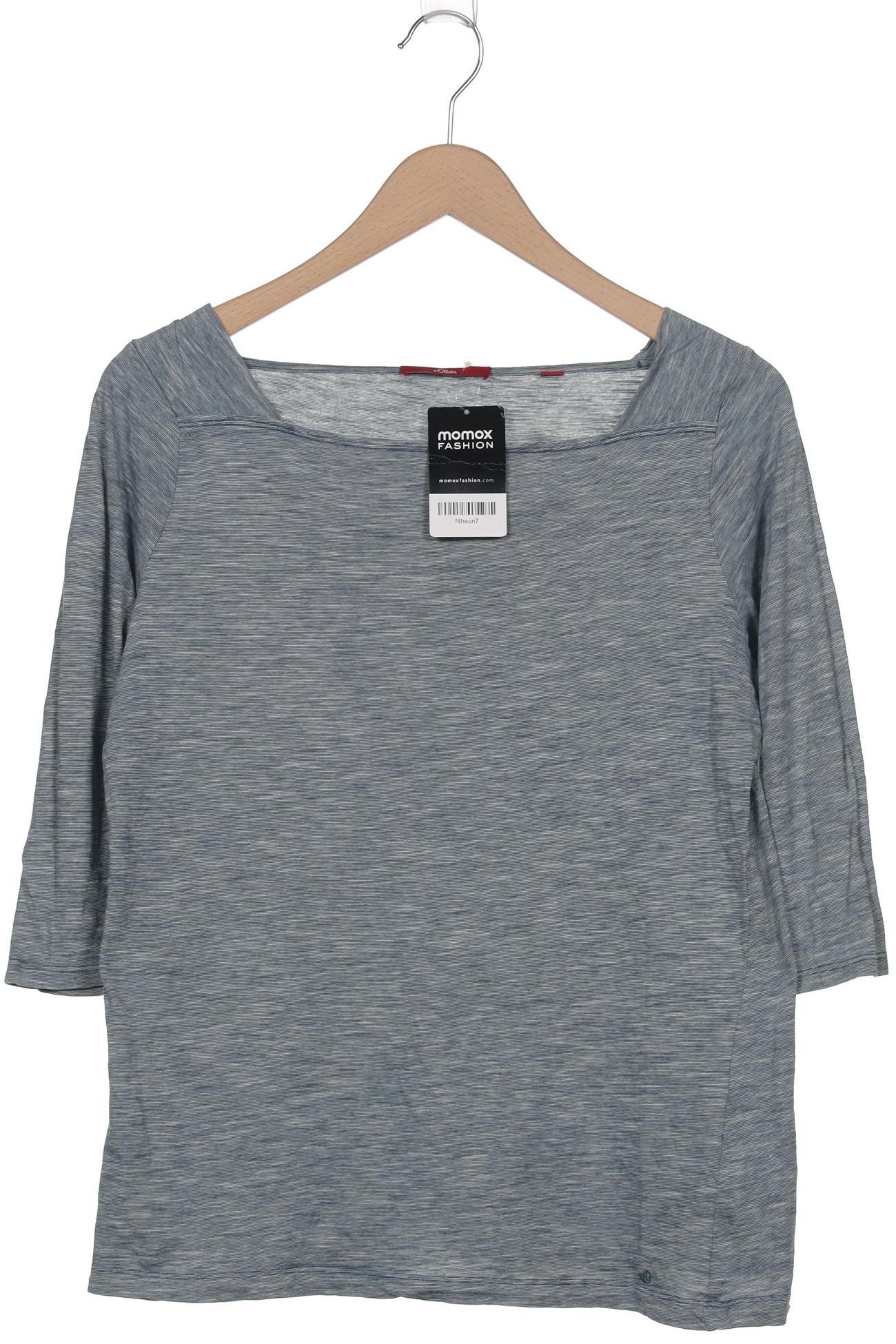 

s.Oliver Damen Langarmshirt, blau, Gr. 38