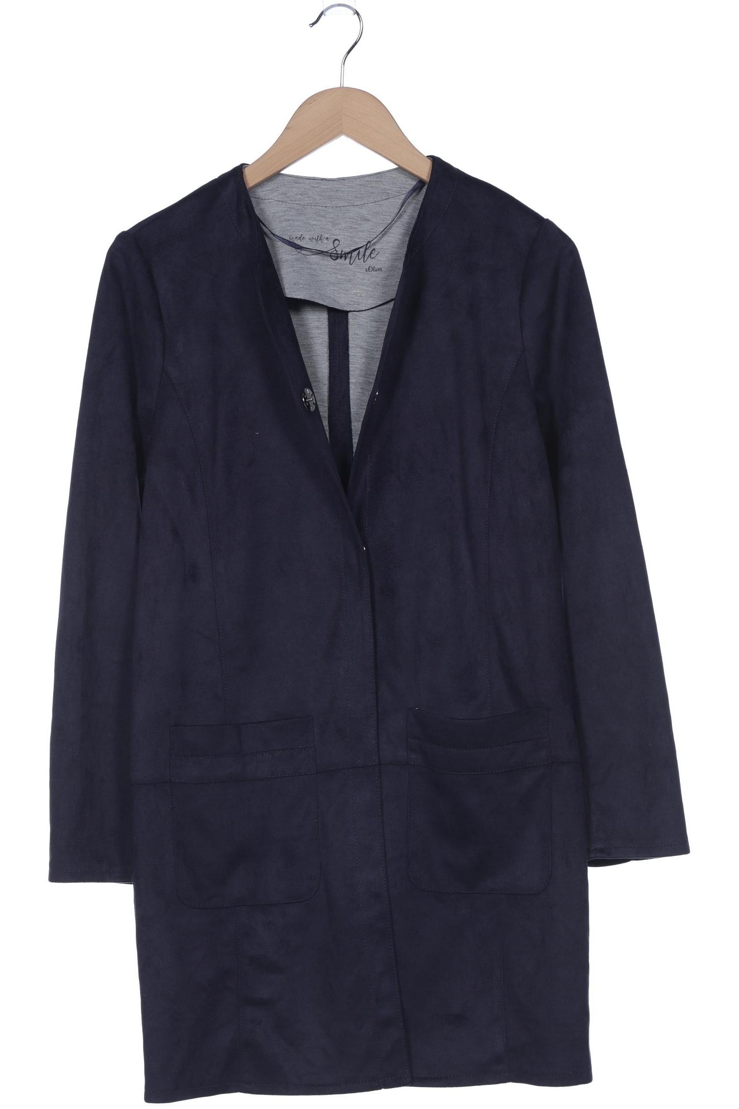

s.Oliver Damen Mantel, marineblau