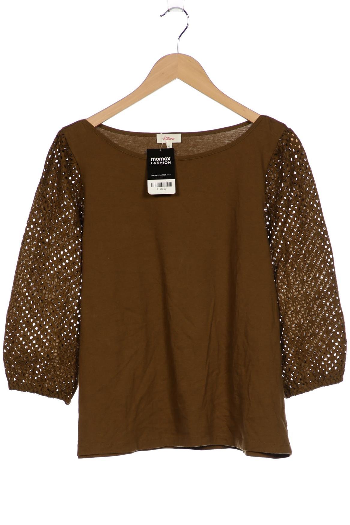 

s.Oliver Damen Langarmshirt, braun, Gr. 42