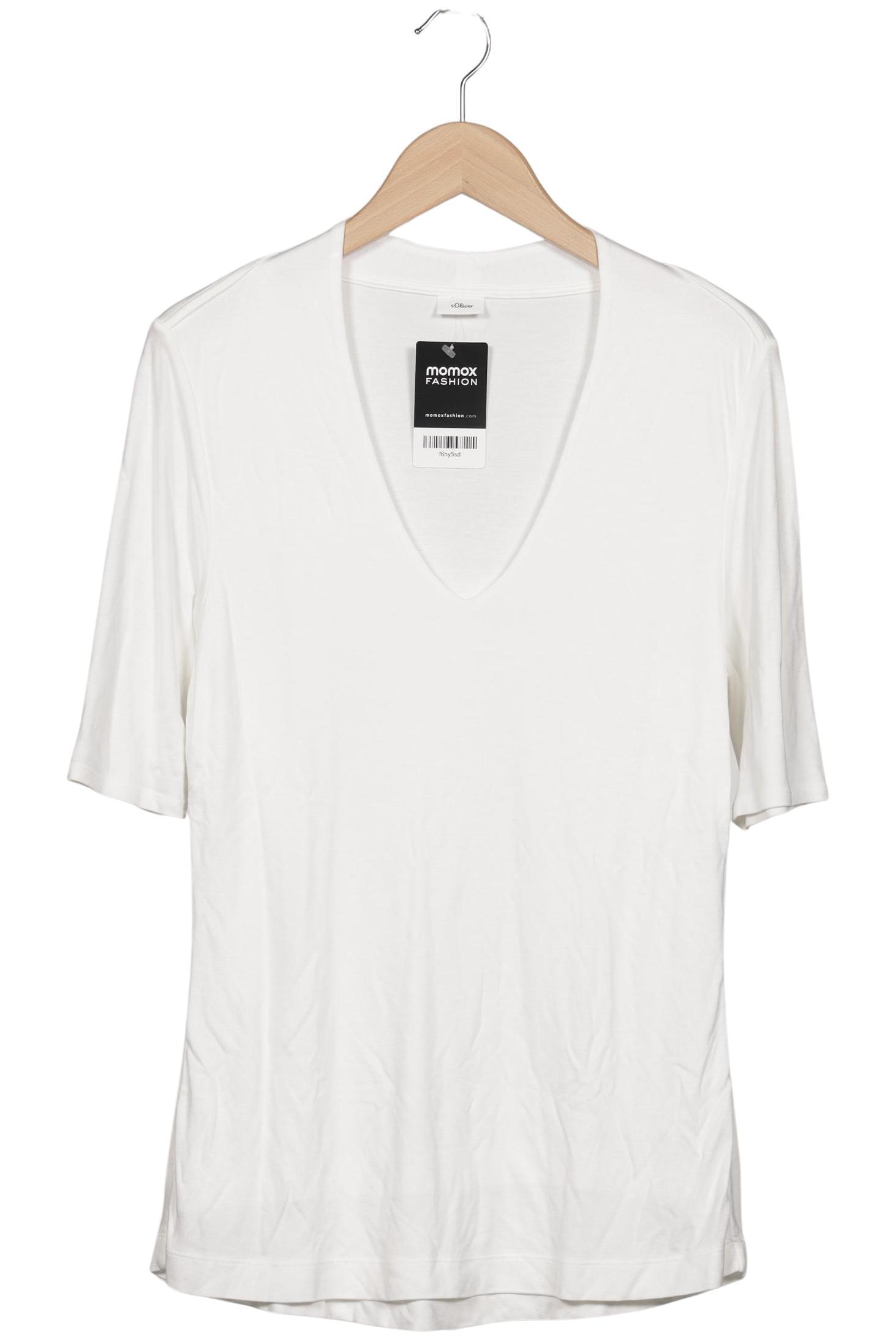 

s.Oliver Damen T-Shirt, weiß, Gr. 42
