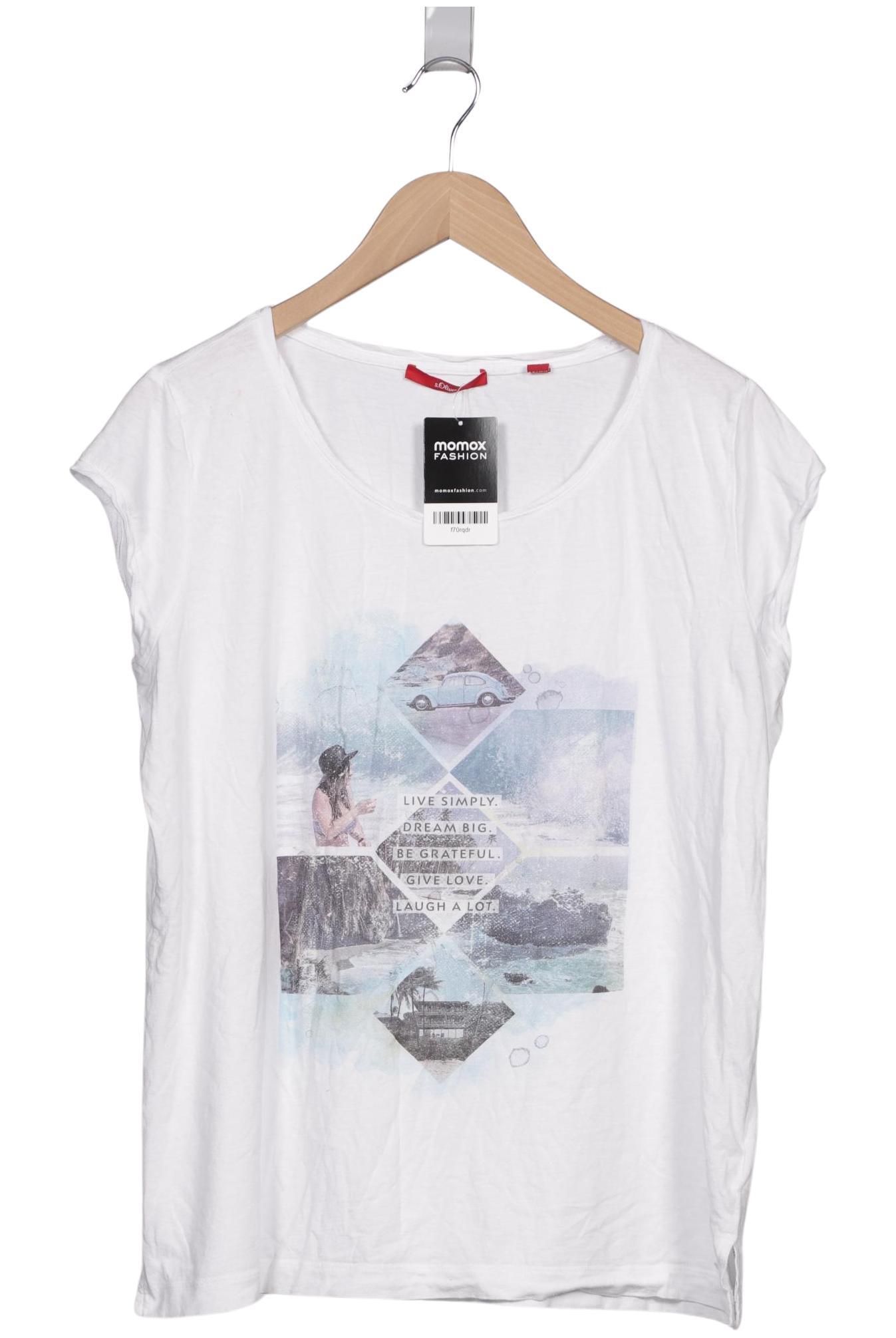 

s.Oliver Damen T-Shirt, weiß, Gr. 44