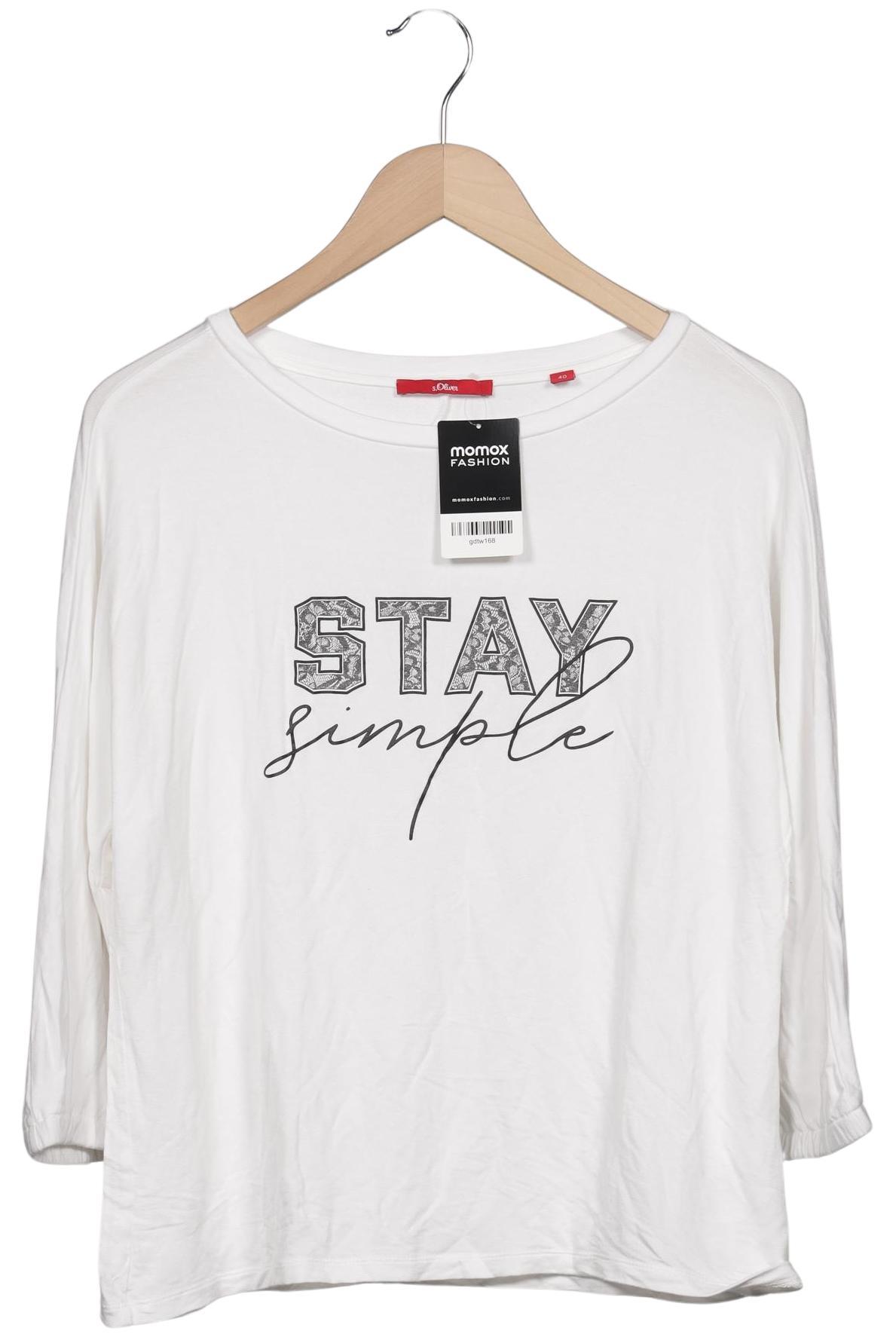 

s.Oliver Damen T-Shirt, weiß, Gr. 40
