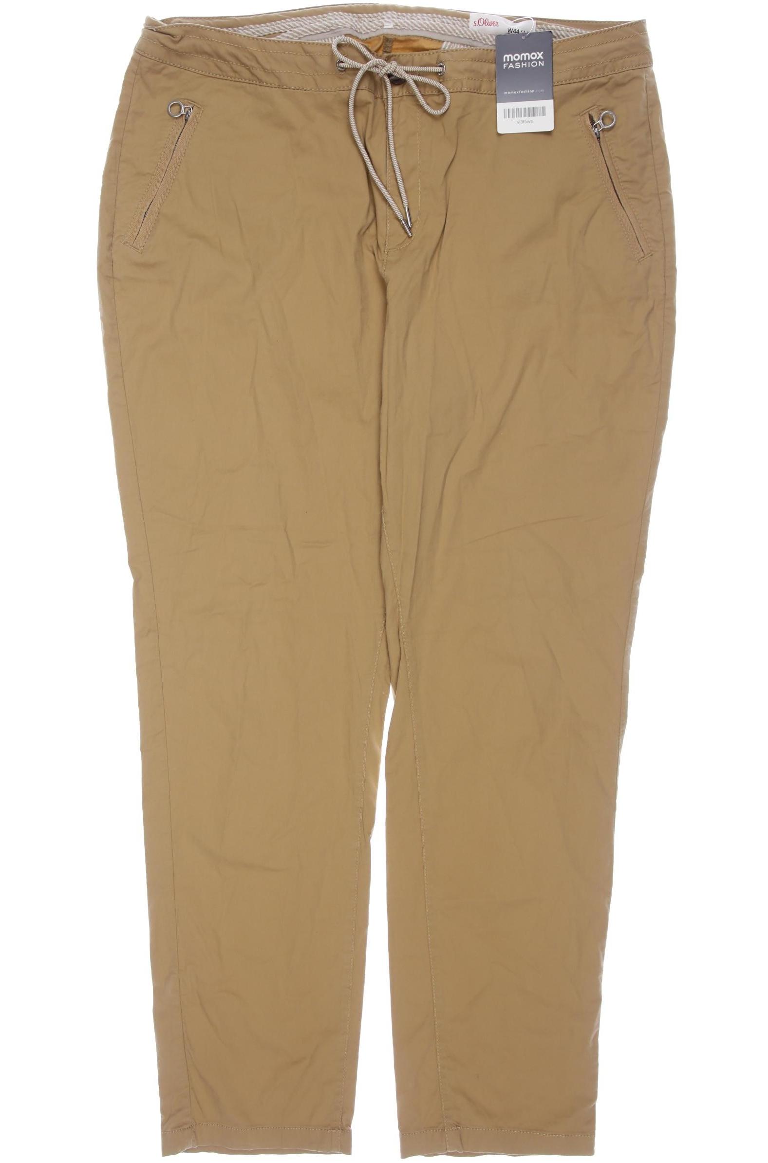 

s.Oliver Damen Stoffhose, beige, Gr. 44