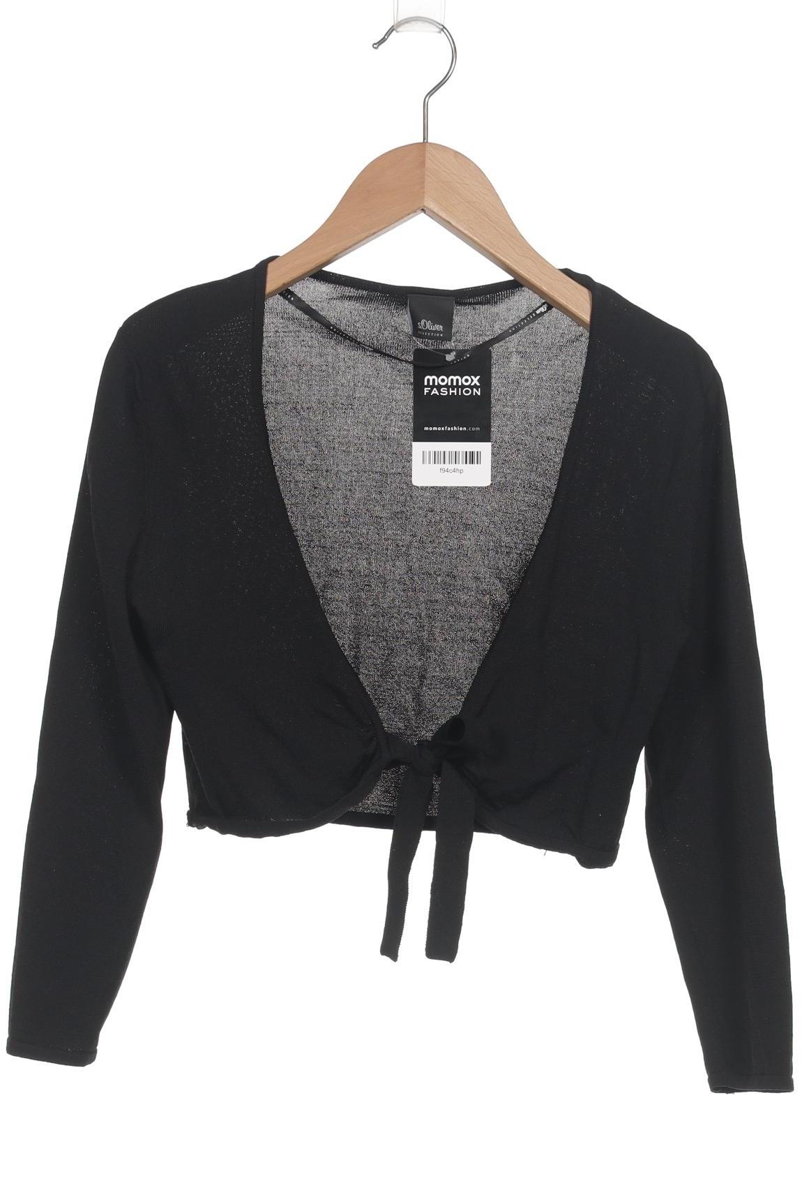 

s.Oliver Damen Strickjacke, schwarz, Gr. 36