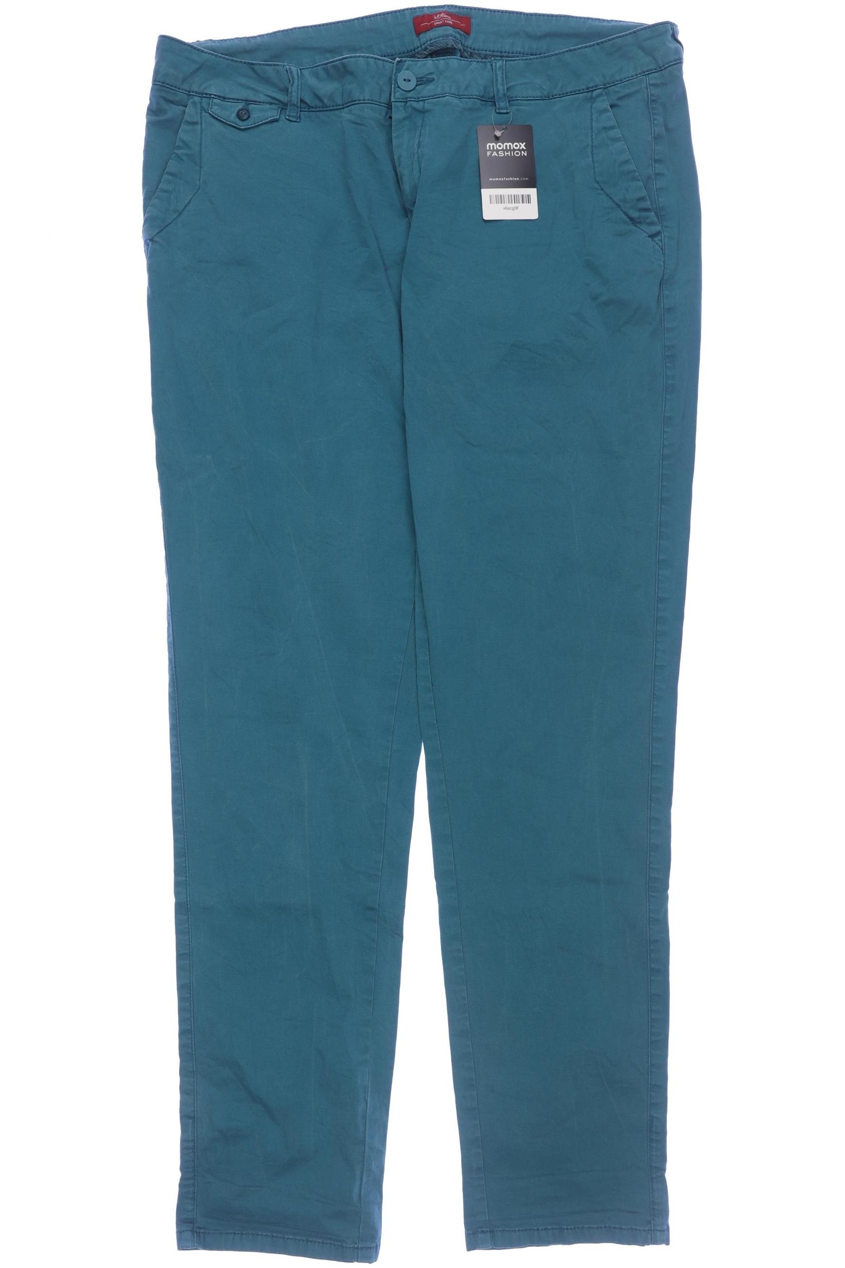 

s.Oliver Damen Stoffhose, türkis, Gr. 44