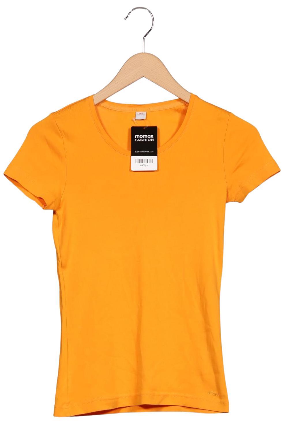

s.Oliver Damen T-Shirt, orange, Gr. 34