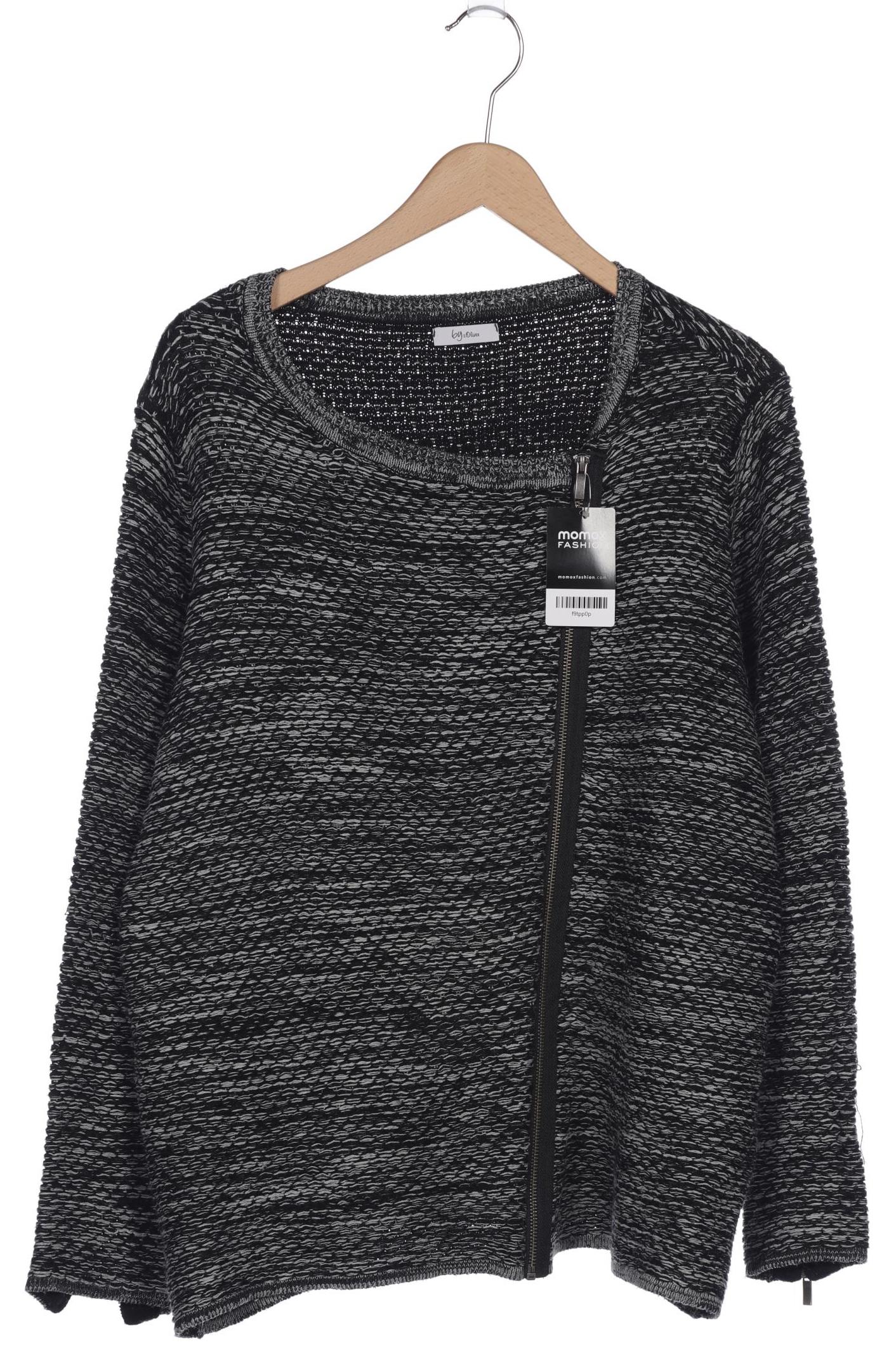 

s.Oliver Damen Strickjacke, schwarz, Gr. 48