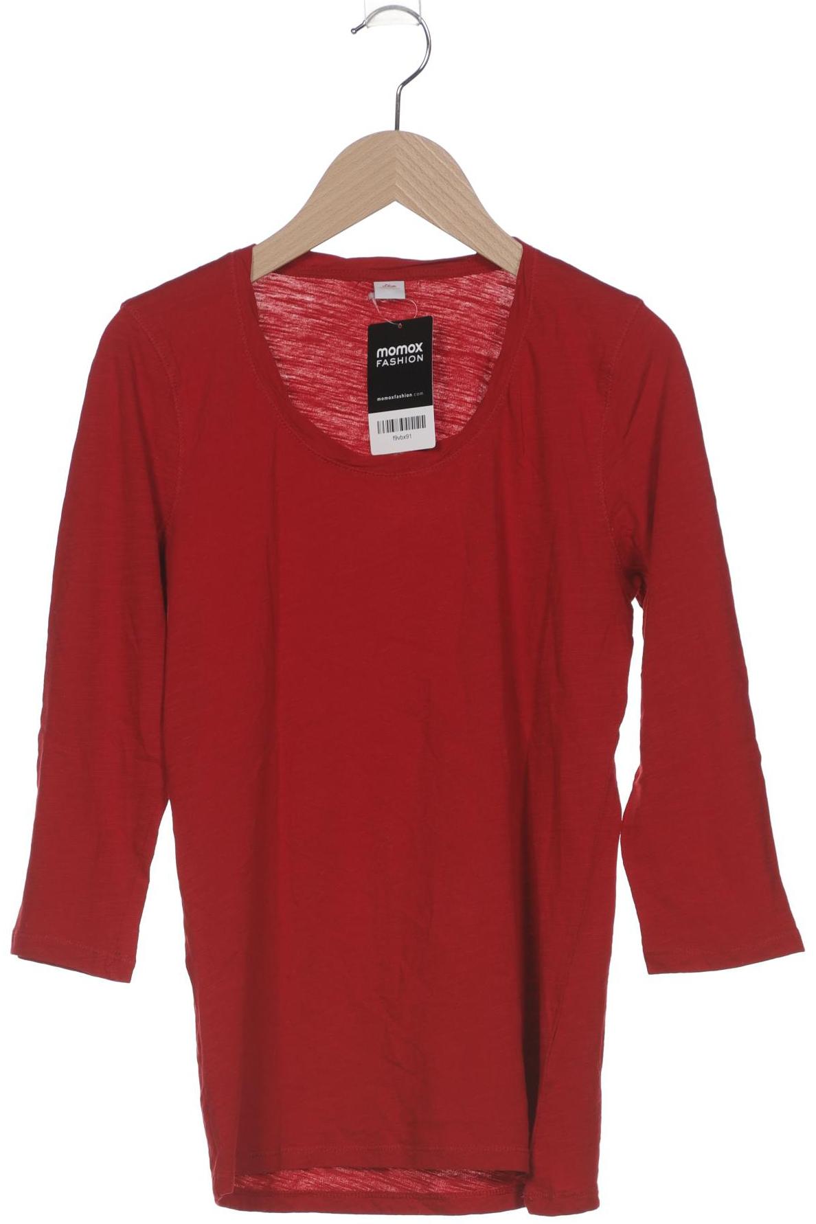 

s.Oliver Damen Langarmshirt, rot, Gr. 34