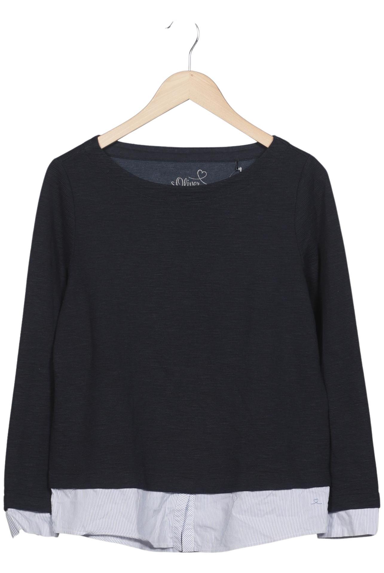 

s.Oliver Damen Langarmshirt, marineblau, Gr. 38