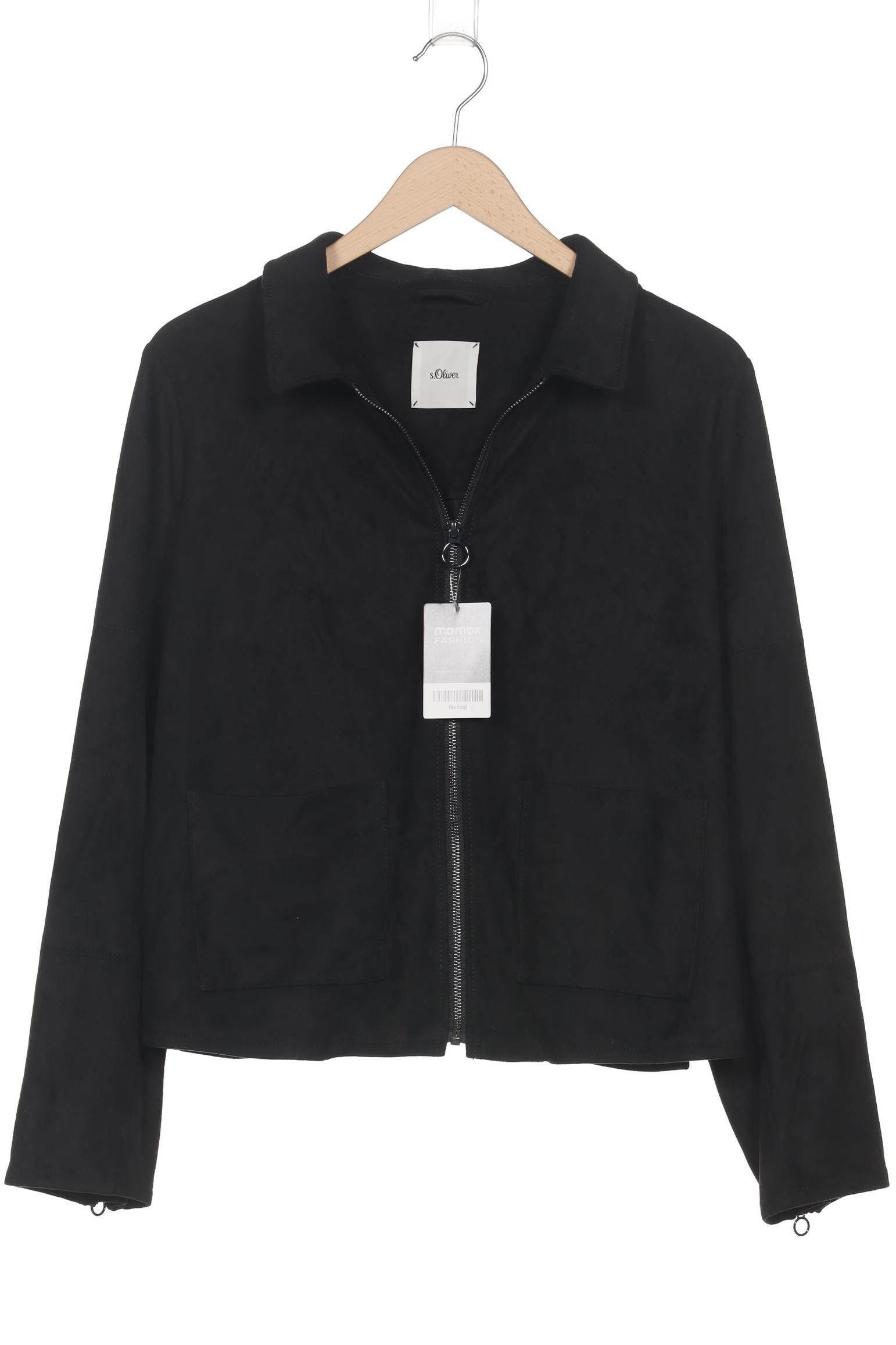 

s.Oliver Damen Jacke, schwarz, Gr. 46
