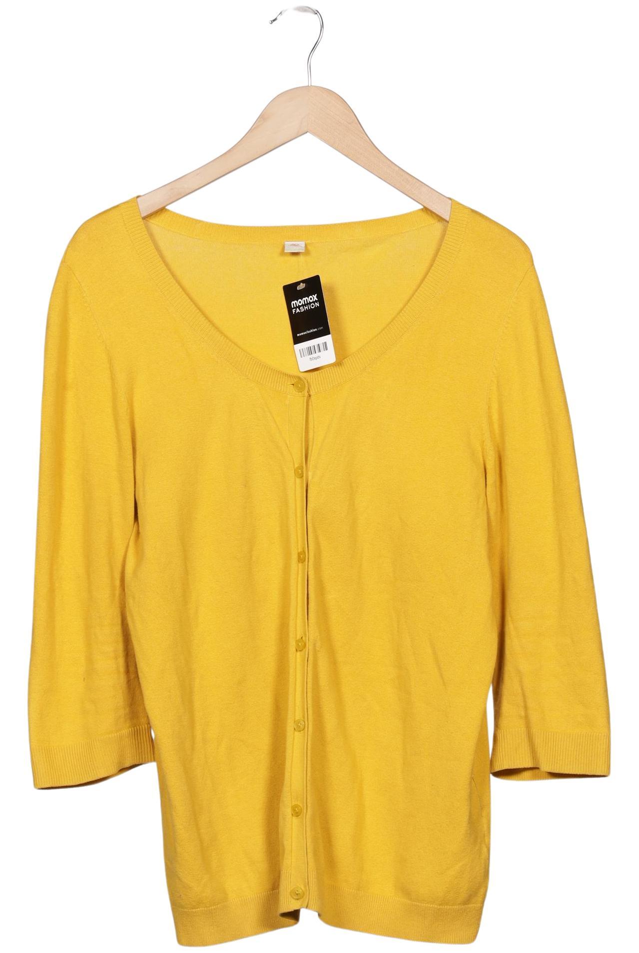 

s.Oliver Damen Strickjacke, gelb, Gr. 44