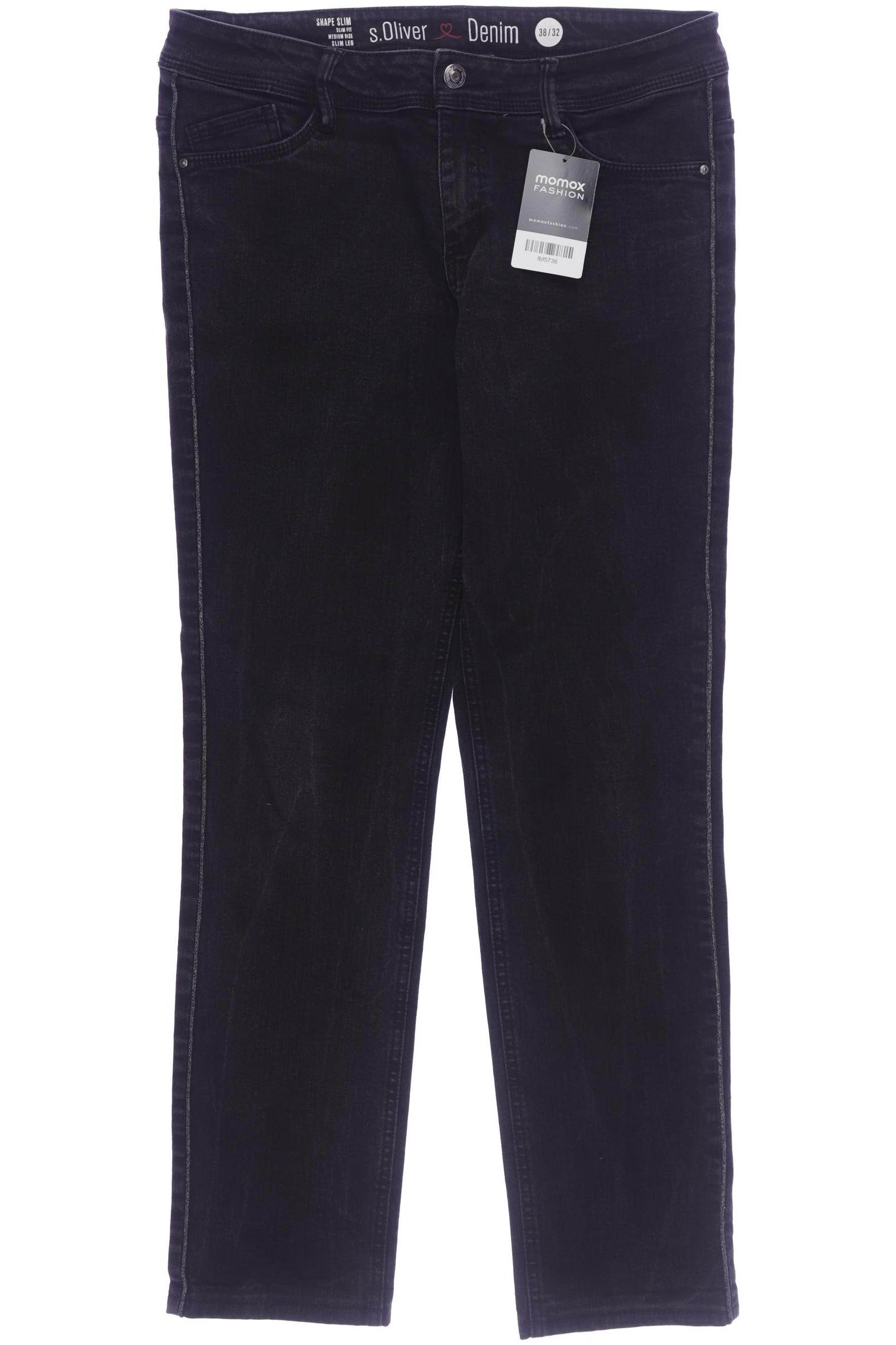 

s.Oliver Damen Jeans, schwarz, Gr. 38