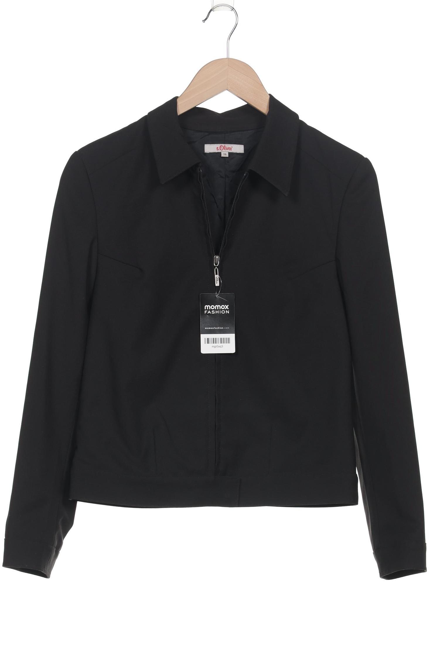 

s.Oliver Damen Jacke, schwarz, Gr. 36