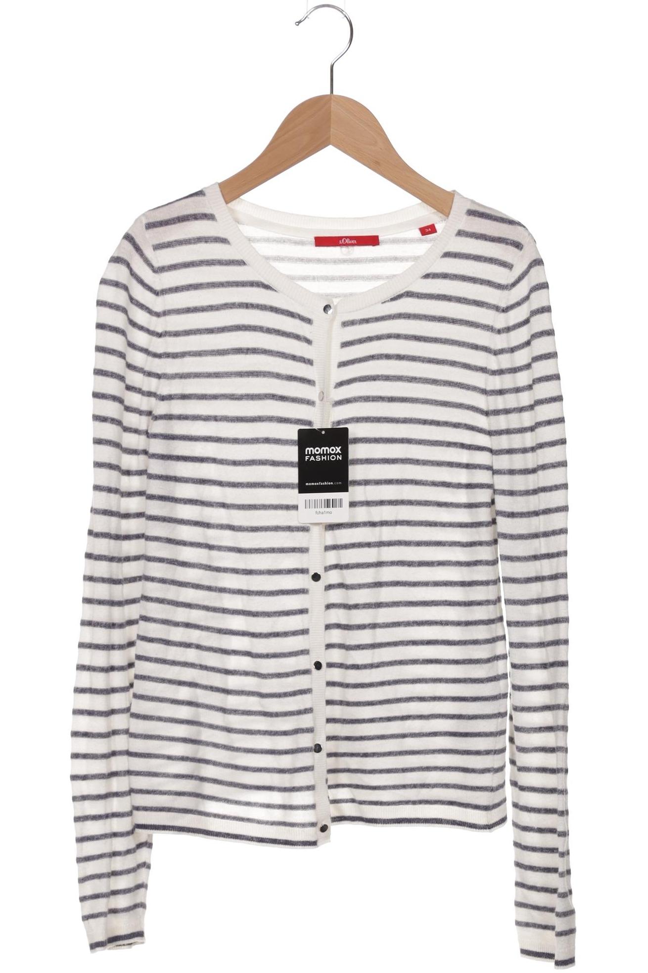

s.Oliver Damen Strickjacke, cremeweiß, Gr. 34