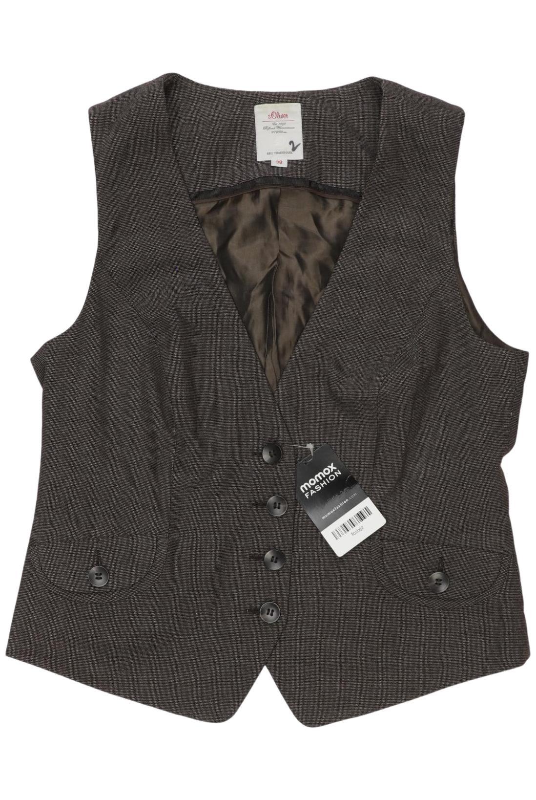 

s.Oliver Damen Weste, braun, Gr. 38