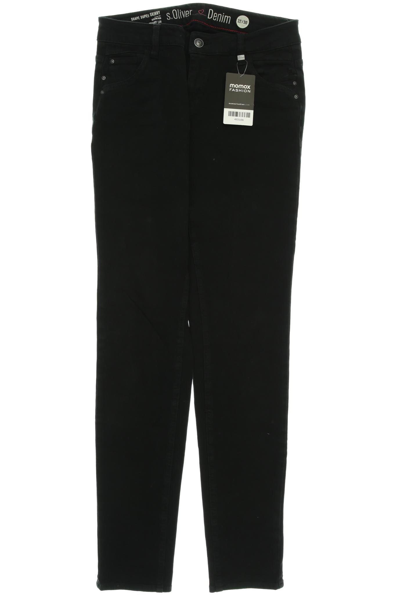 

s.Oliver Damen Jeans, schwarz