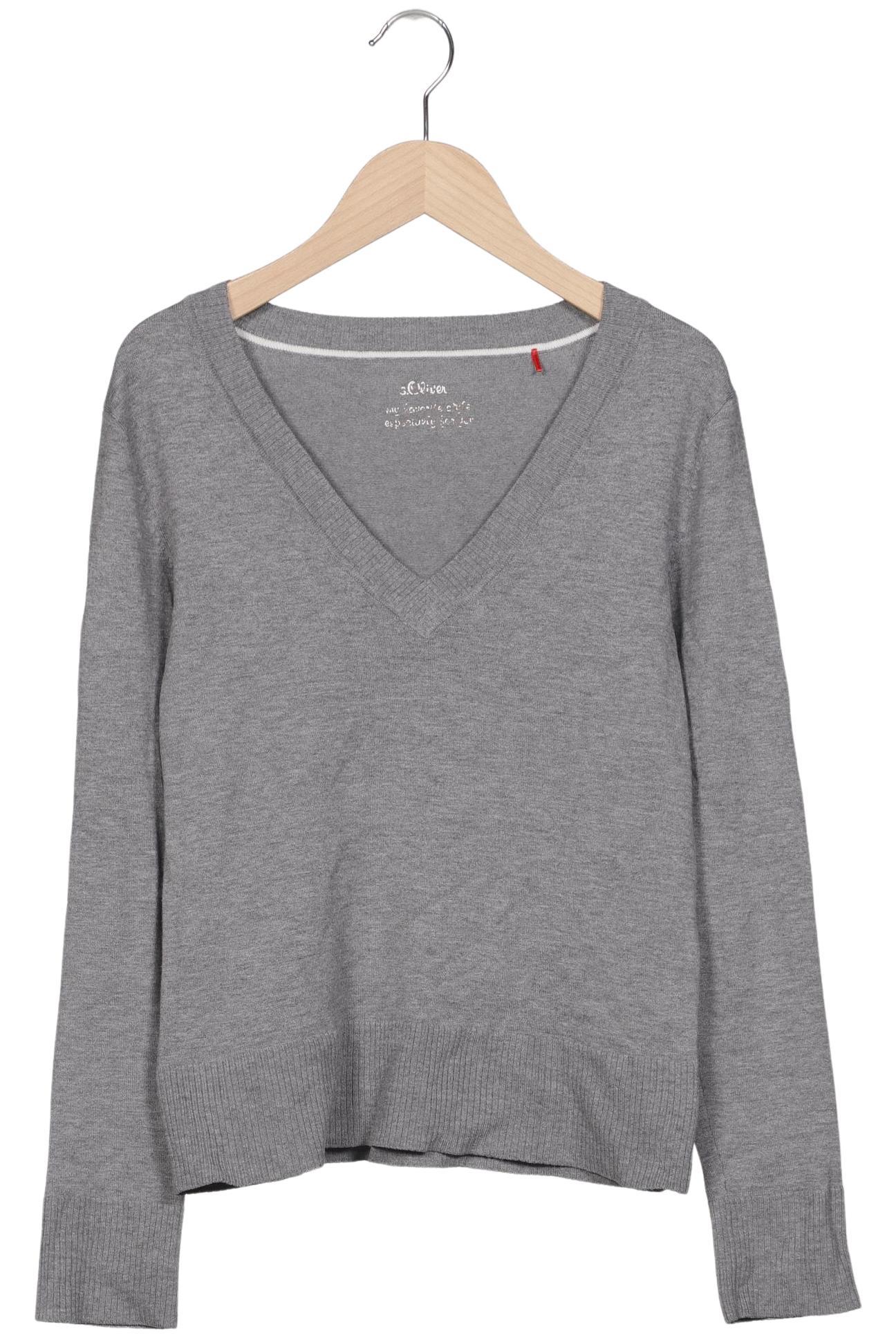 

s.Oliver Damen Pullover, grau, Gr. 34