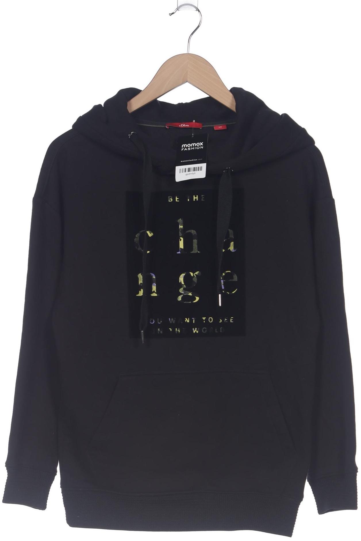 

s.Oliver Damen Kapuzenpullover, schwarz, Gr. 34